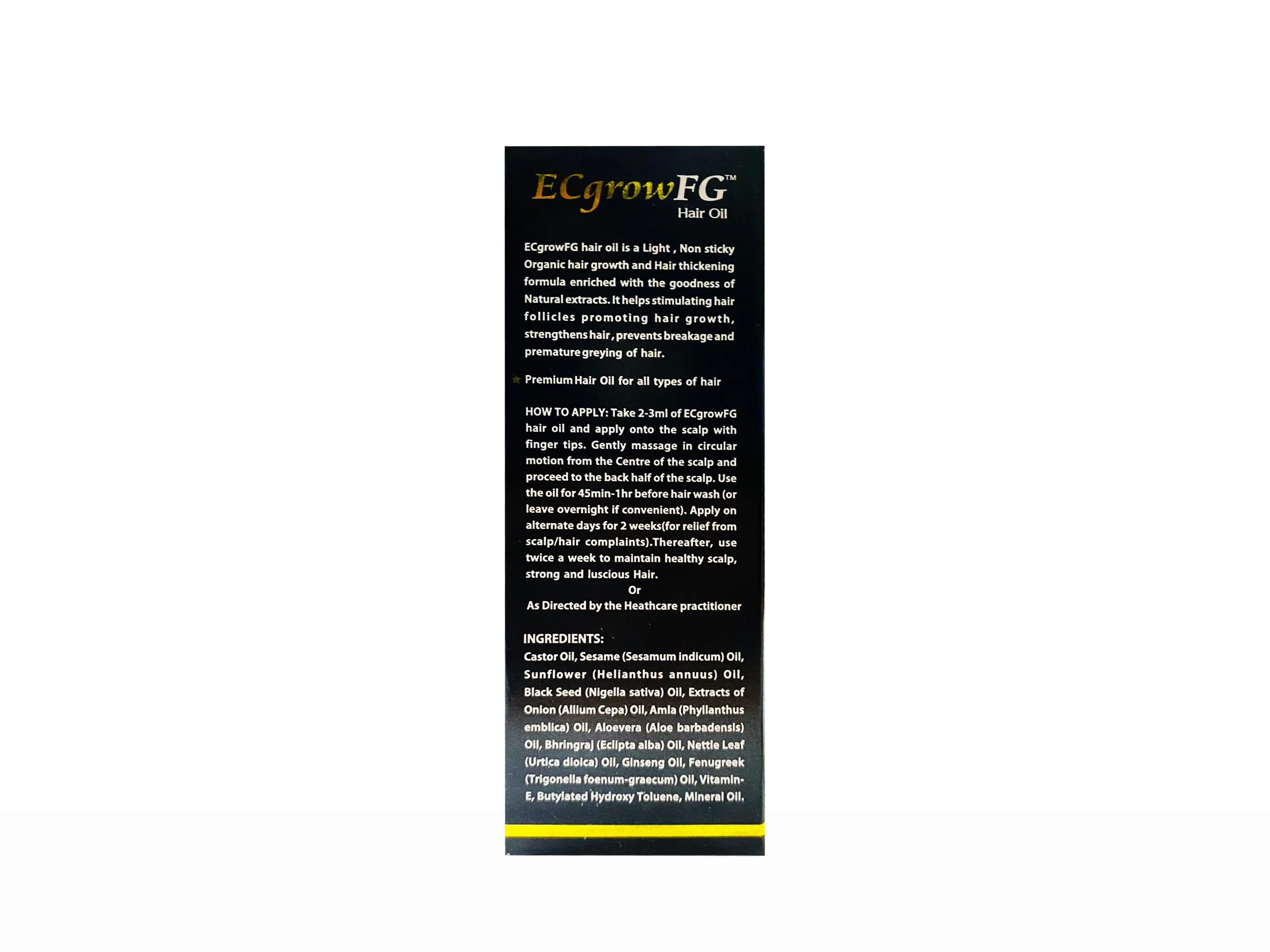 Ecgrow FG Hair Oil - Image 2