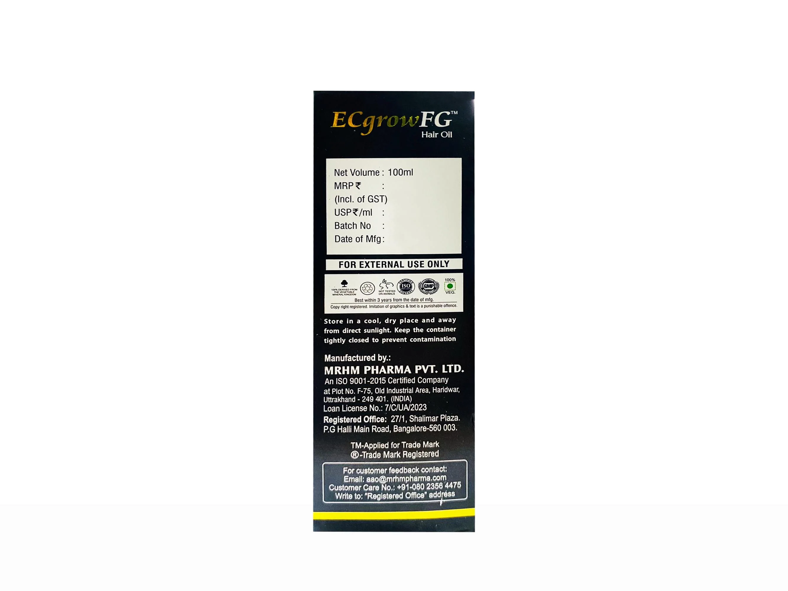 Ecgrow FG Hair Oil - Image 3