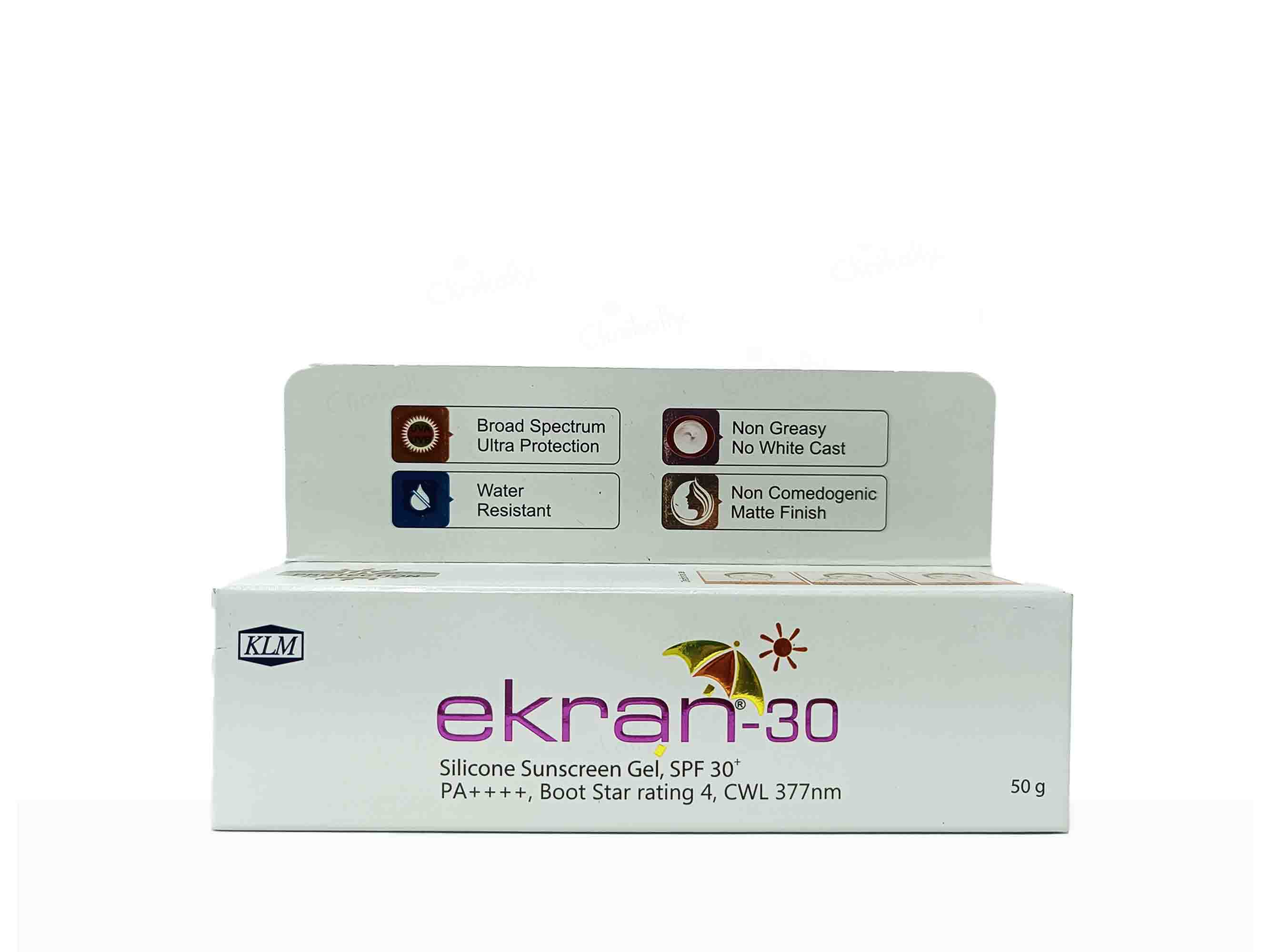 Ekran-30 Silicone Sunscreen Gel SPF 30+ PA++++ - Image 4