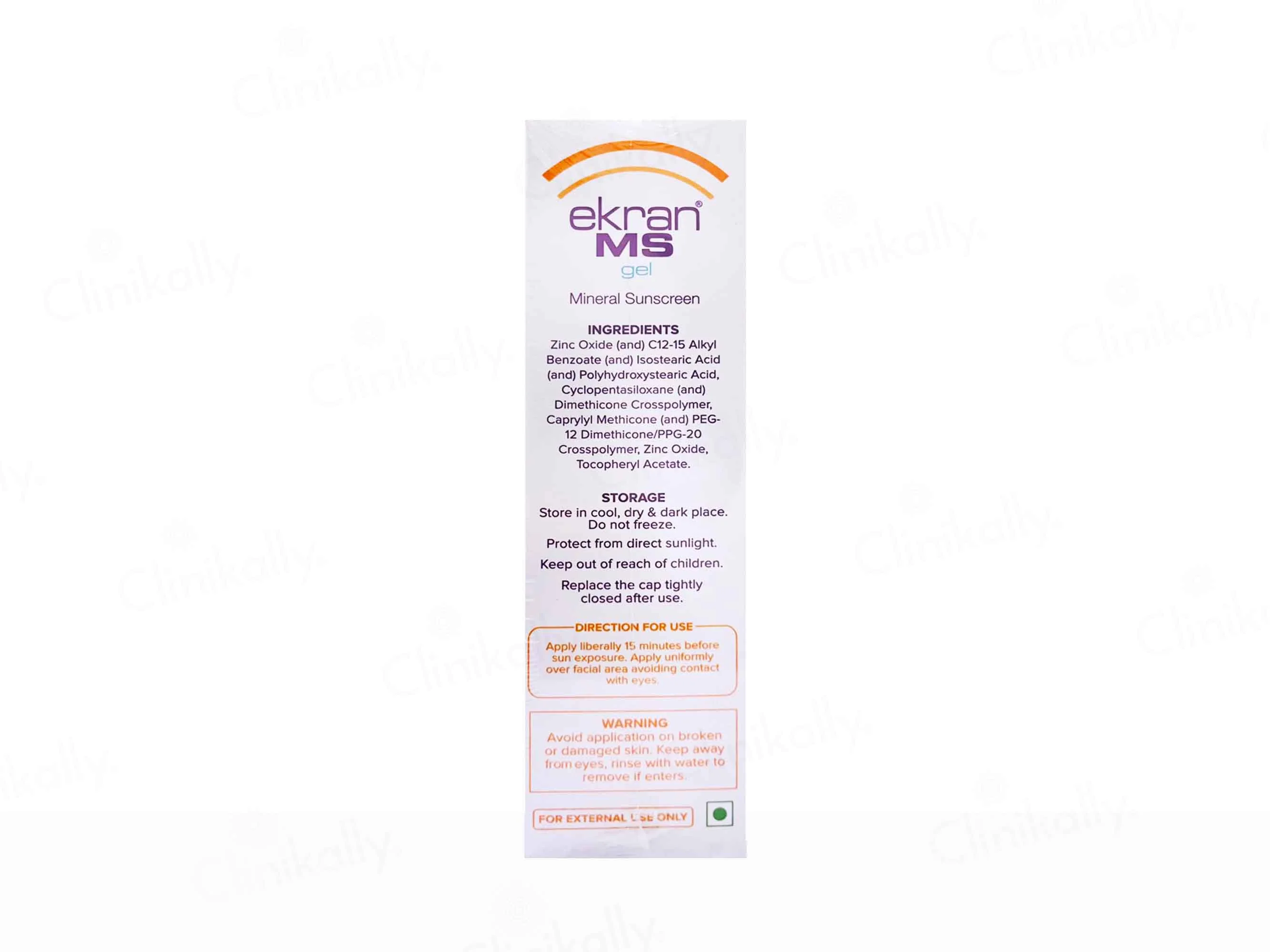 Ekran MS Mineral Sunscreen Gel SPF 50 PA+++ - Image 2