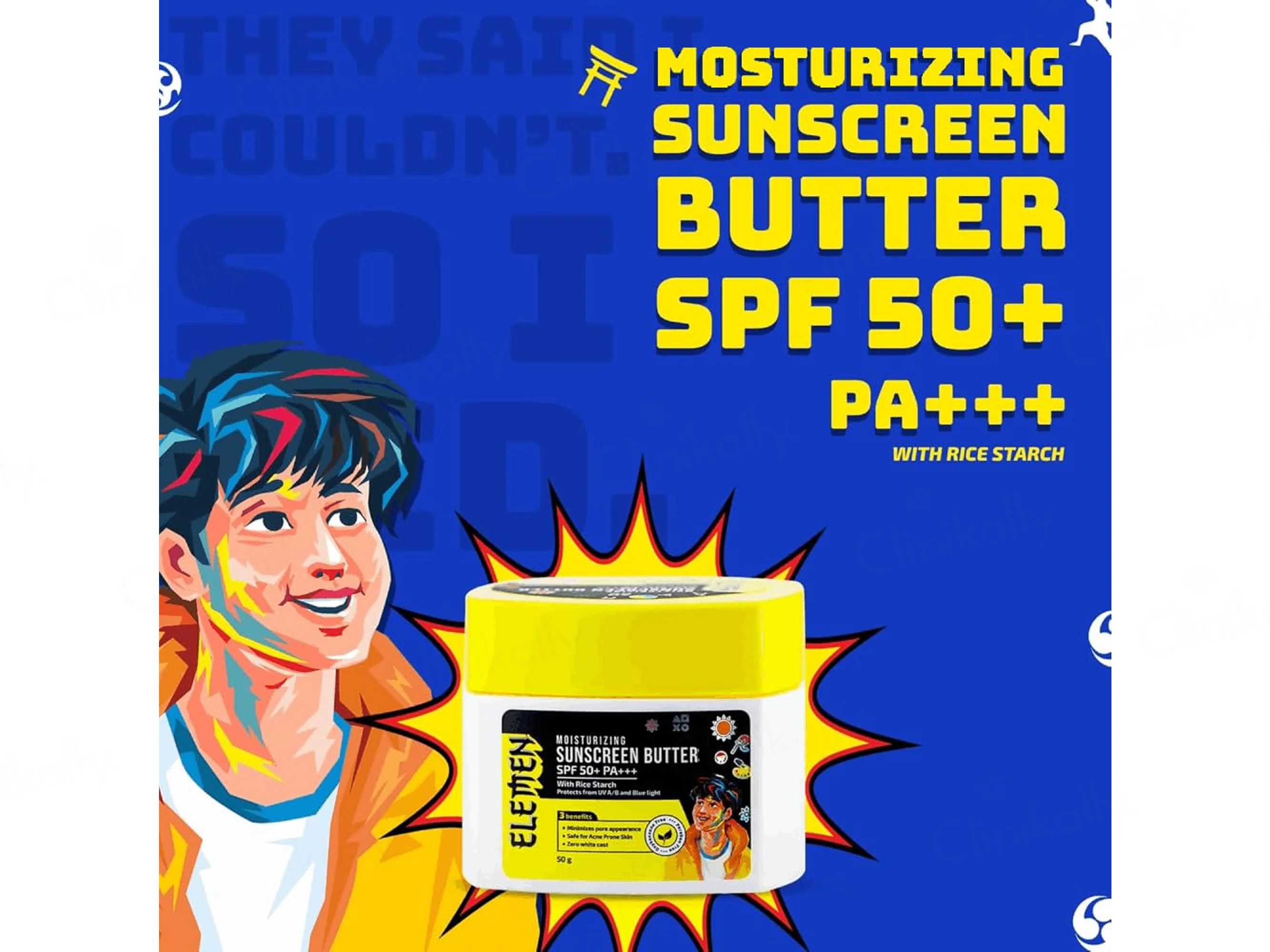 Elemen Moisturizing Sunscreen Butter SPF 50+ PA+++ - Image 2