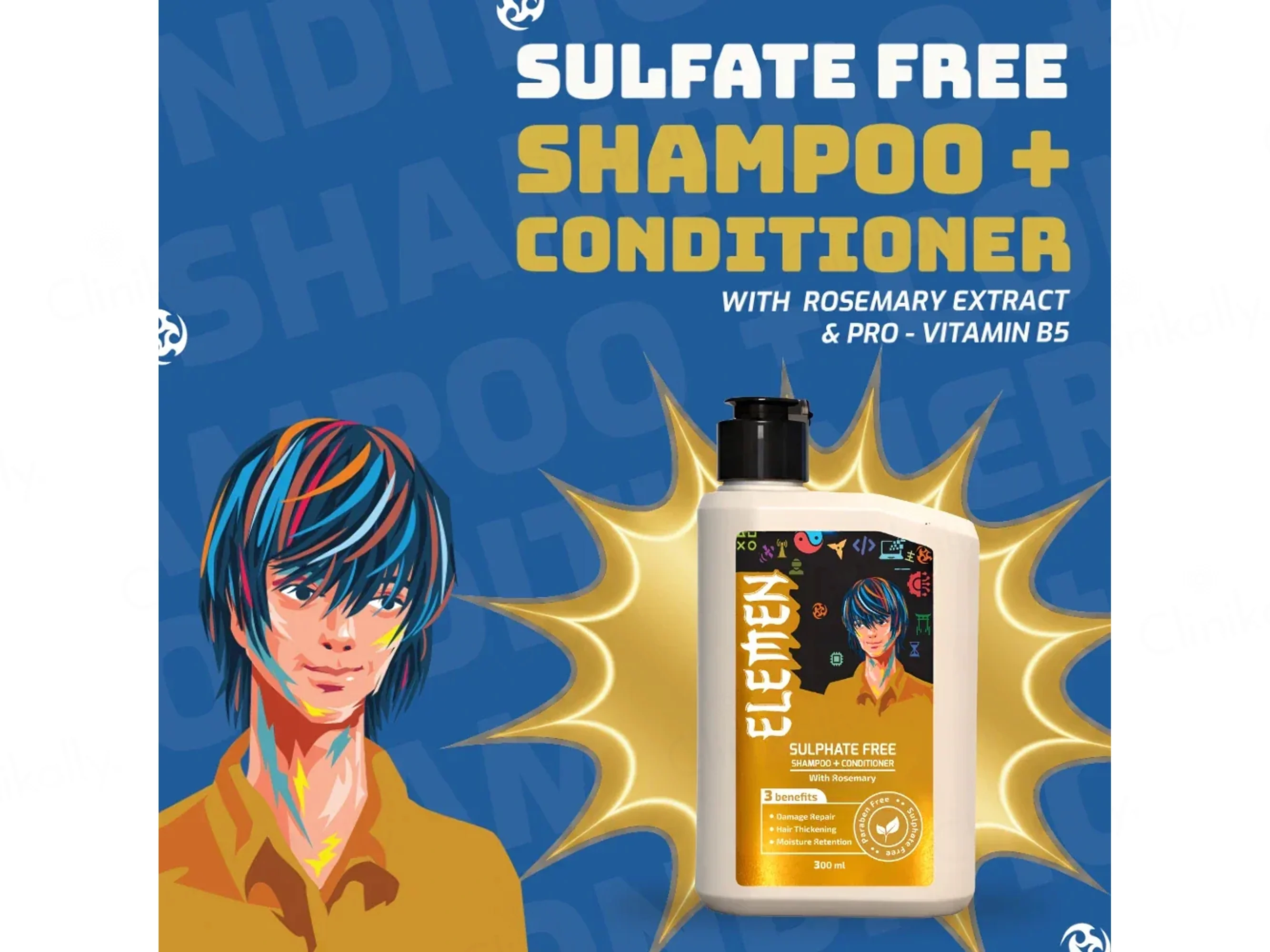 Elemen Sulphate Free Shampoo + Conditioner With Rosemary - Image 2