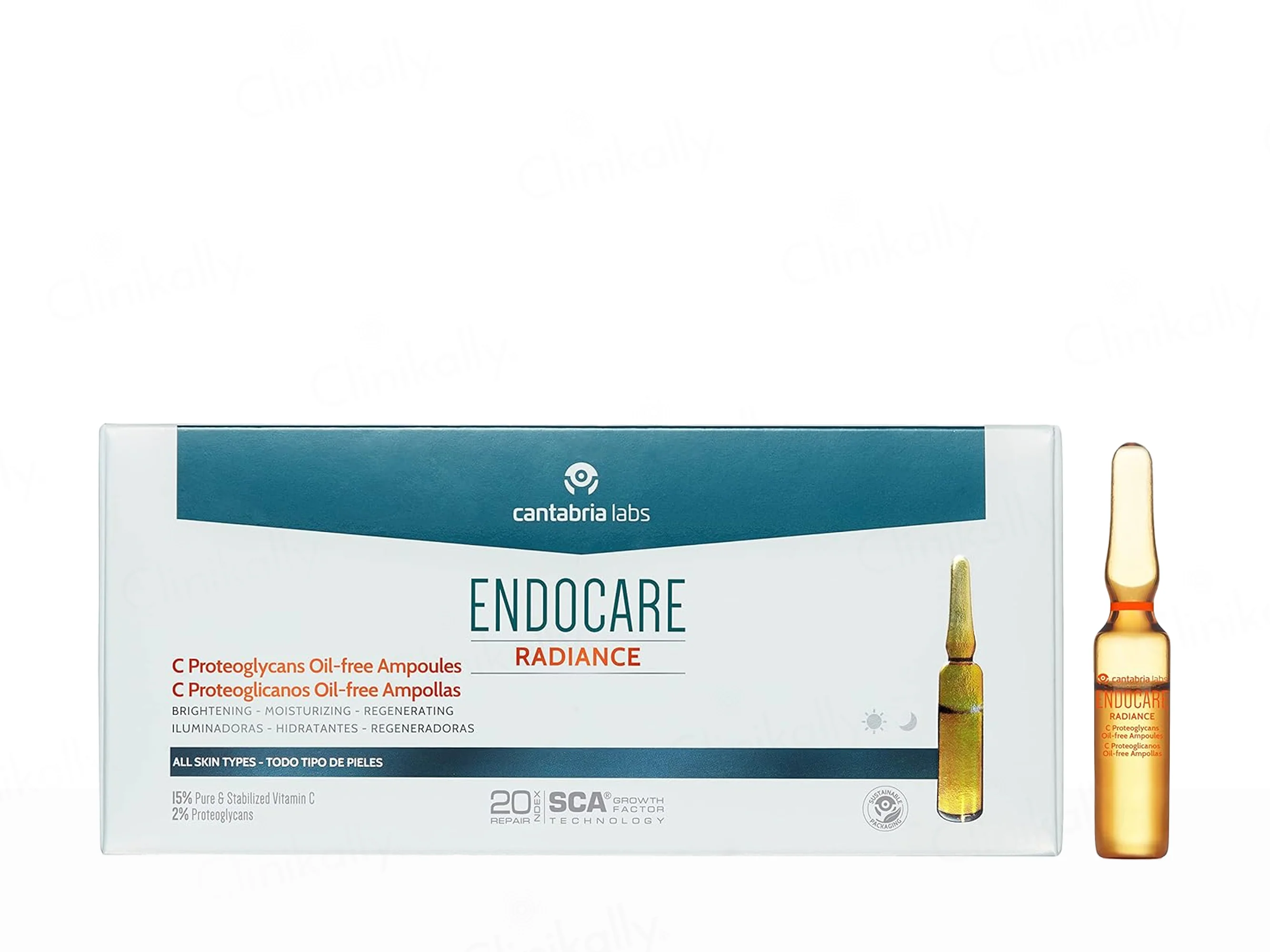 Endocare Radiance C Proteoglycans Oil-Free Ampoule Serum Kit - Image 2