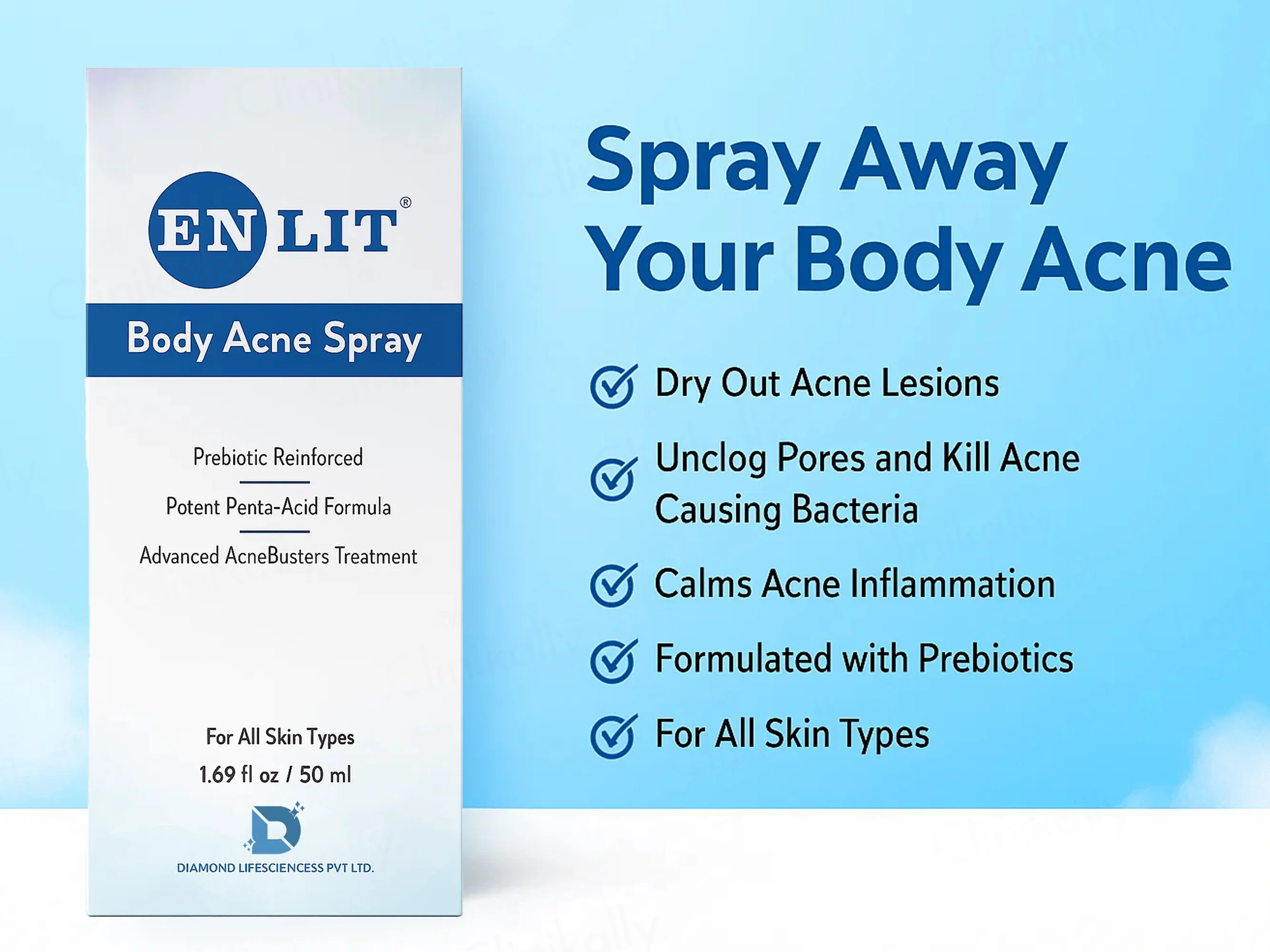 Enlit Prebiotic Body Acne Spray - Image 2