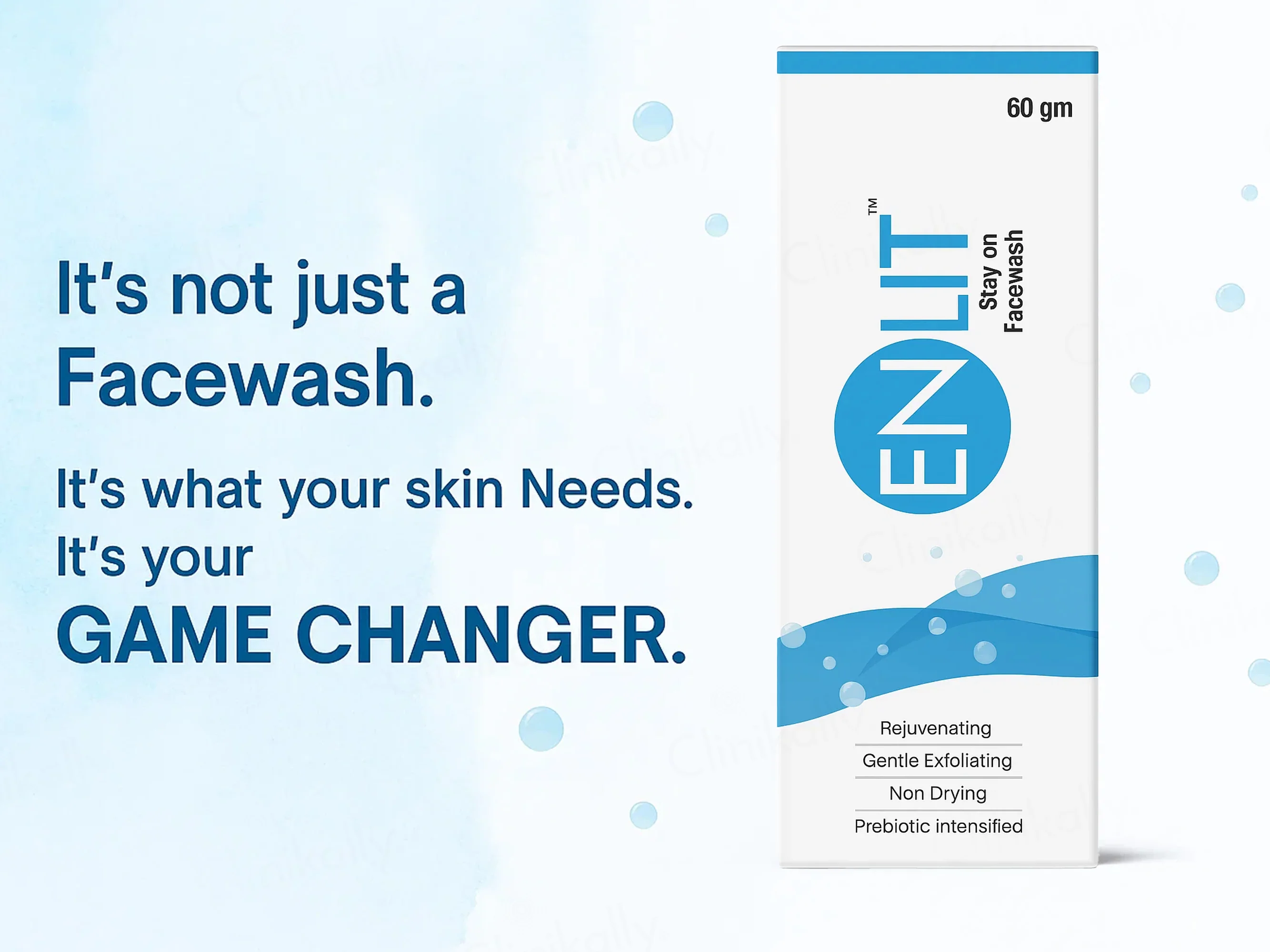 Enlit Stay On Rejuvenating & Gentle Exfoliating Face Wash - Image 2