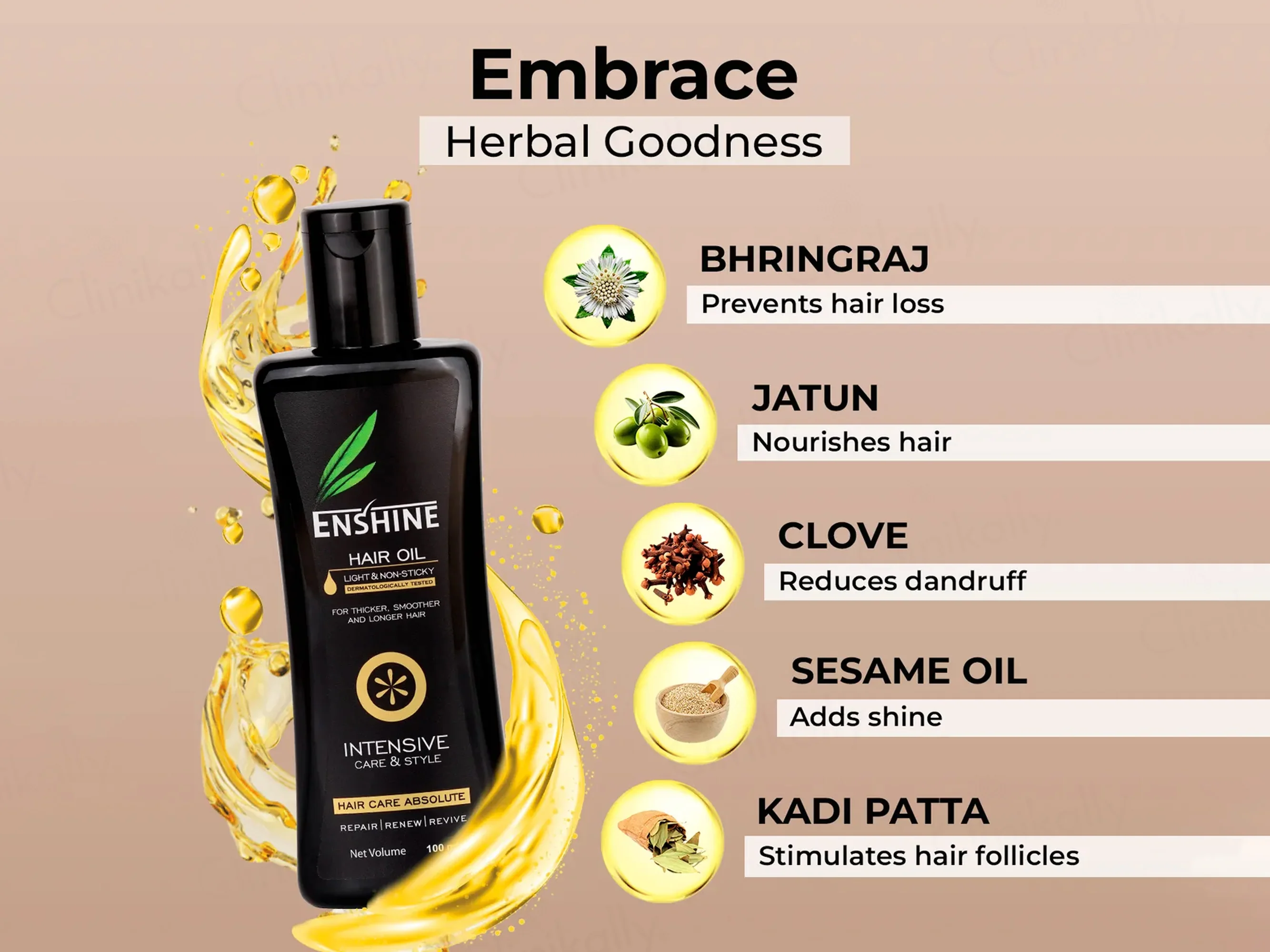 Enshine Light & Non-Sticky Hair Oil - Image 5