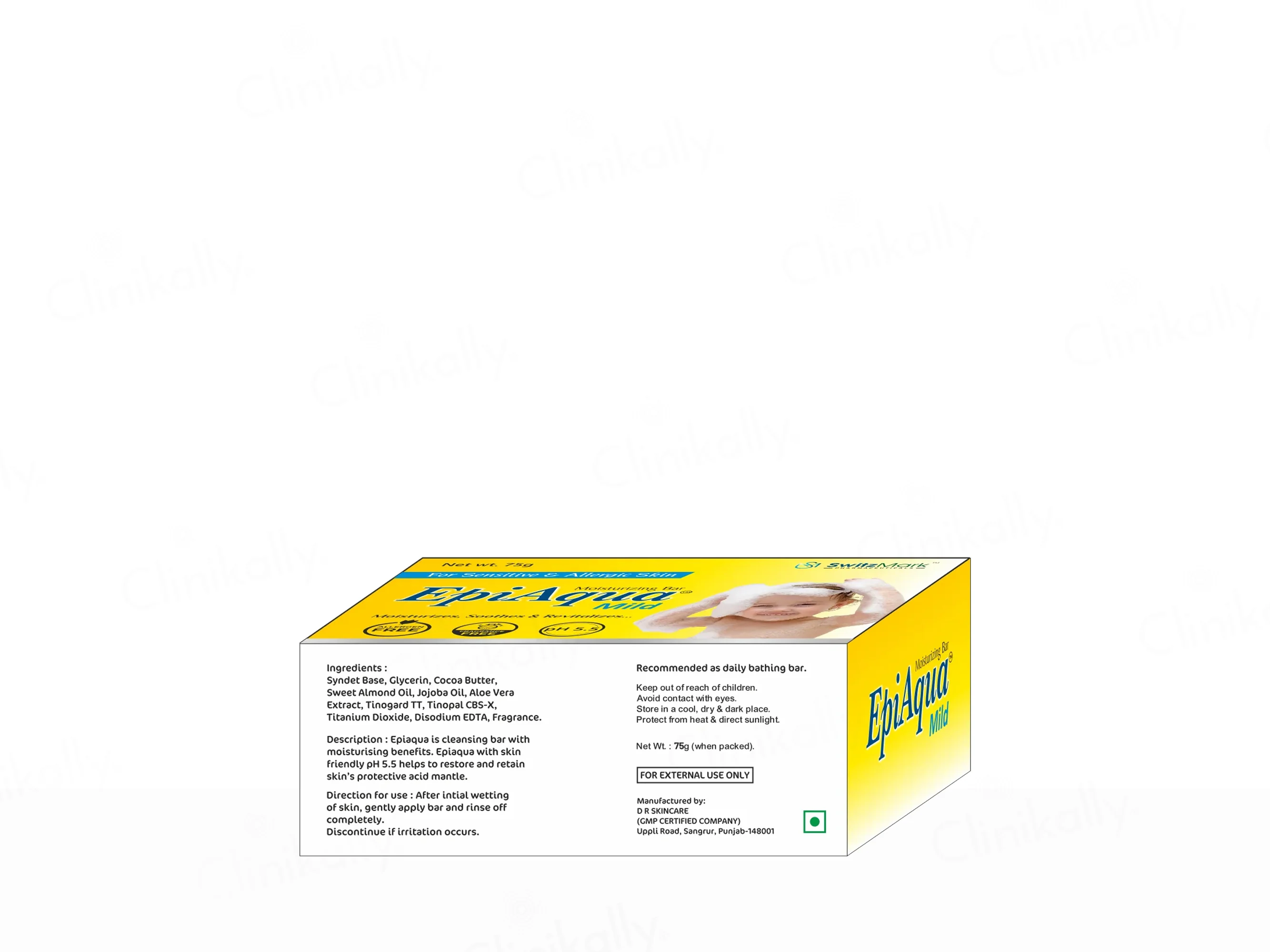 Epiaqua Mild Moisturizing Bar For Sensitive & Allergic Skin - Image 4