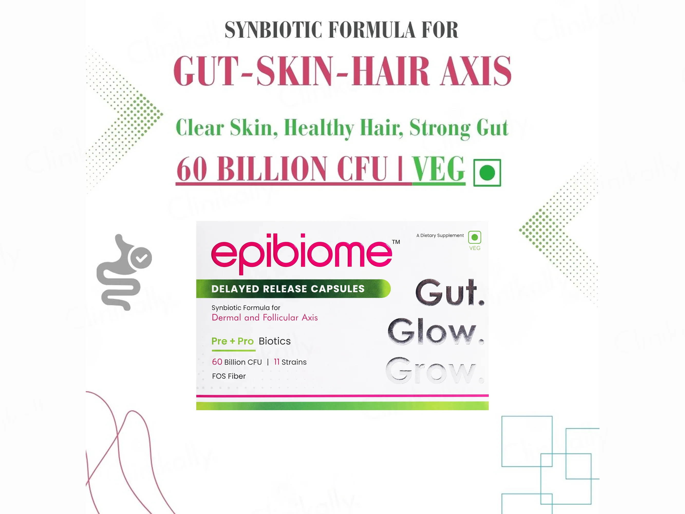 Epibiome Pre+Pro Biotics Dietary Supplement Capsule - Image 3