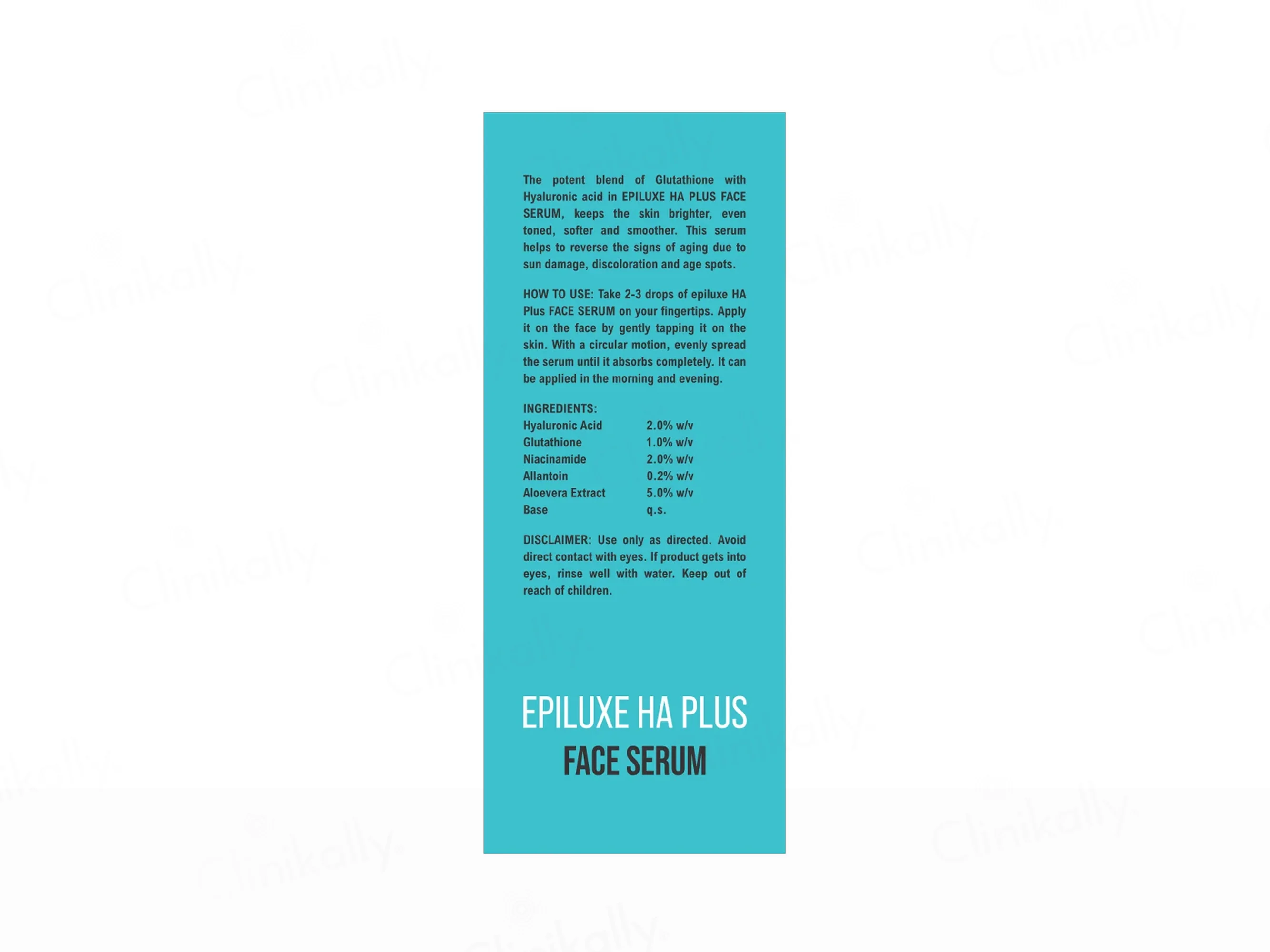 Epiluxe HA Plus Clarity Boost Face Serum - Image 3