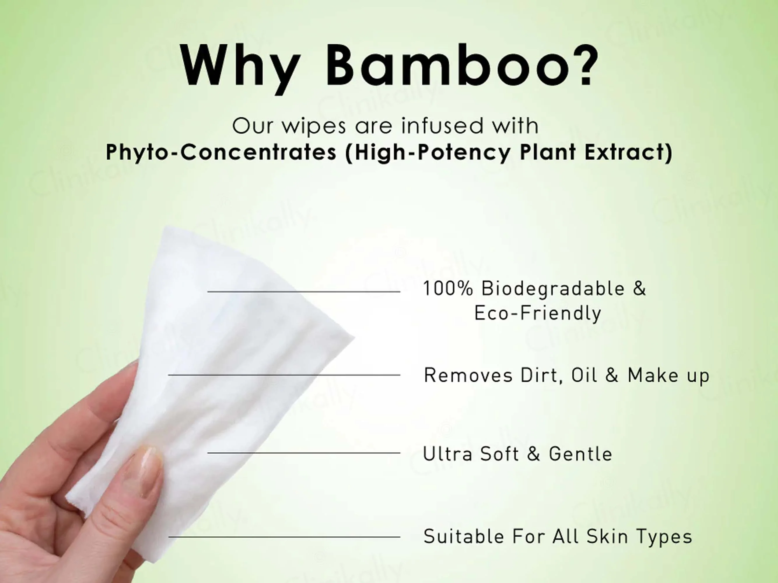 Epique Biodegradable Bamboo Make-up Remover Wipes - Image 3