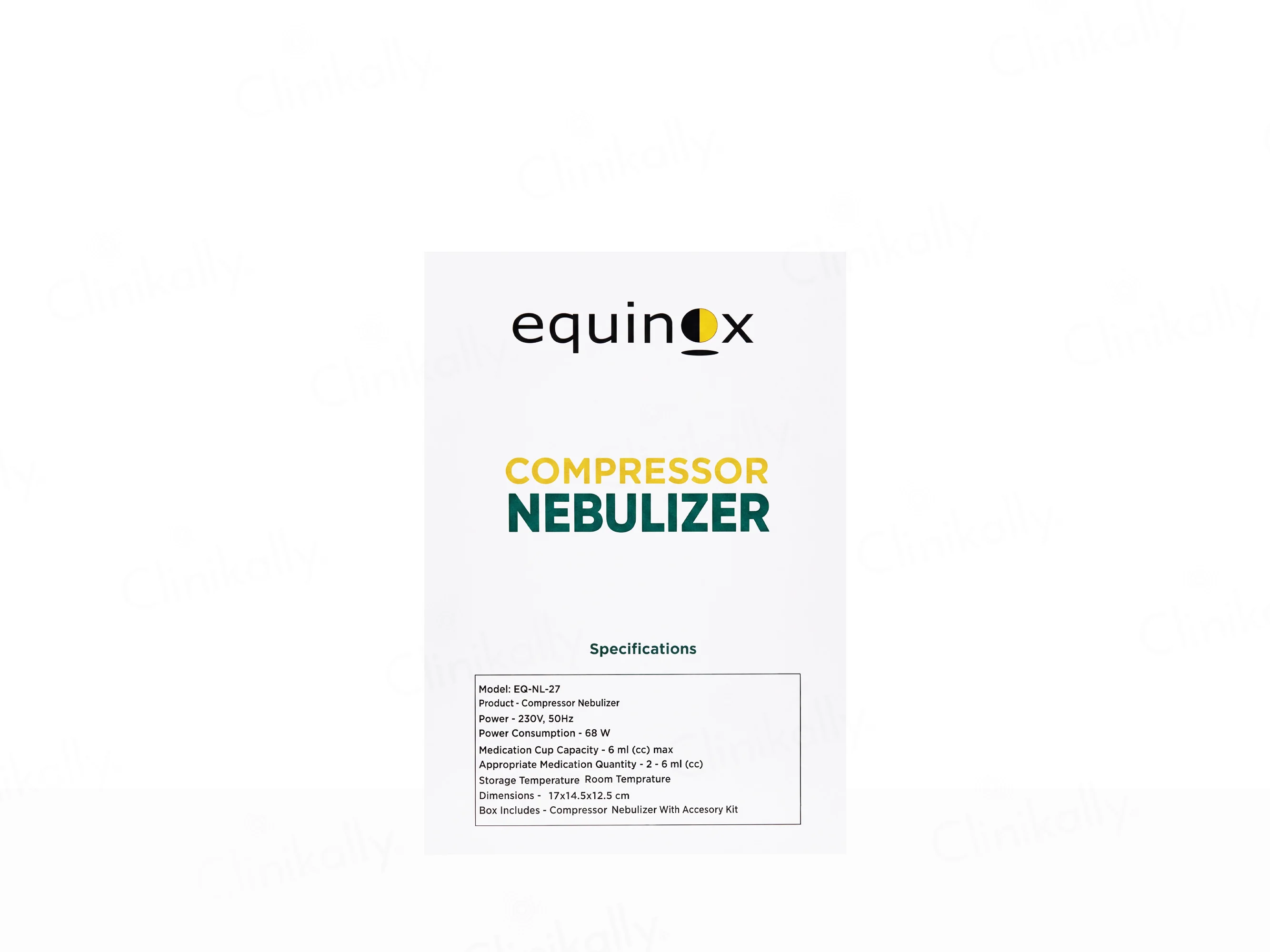 Equinox EQ-NL-27 Compressor Nebulizer - Image 3