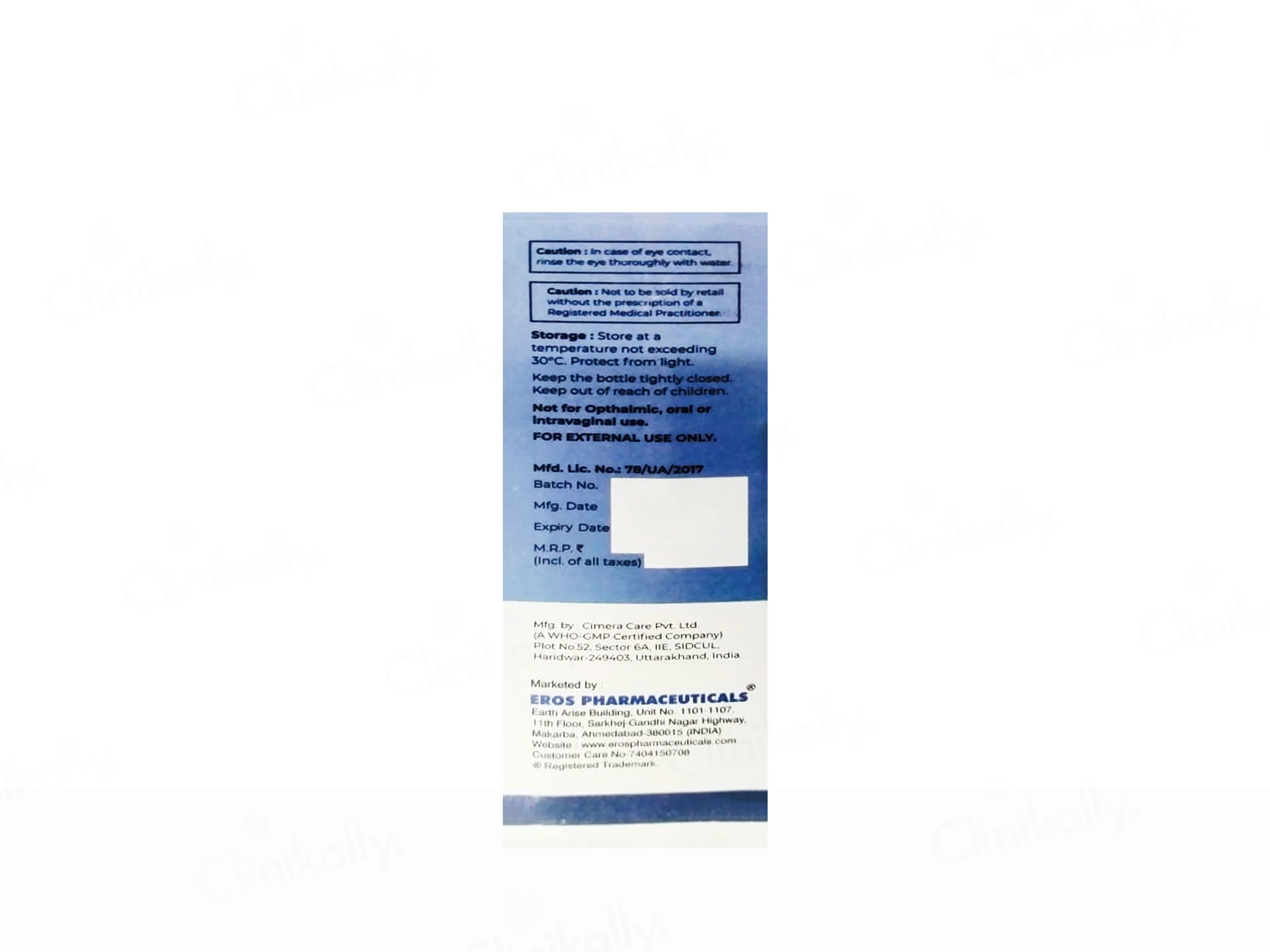 Erosaf CPZ Shampoo - Image 3