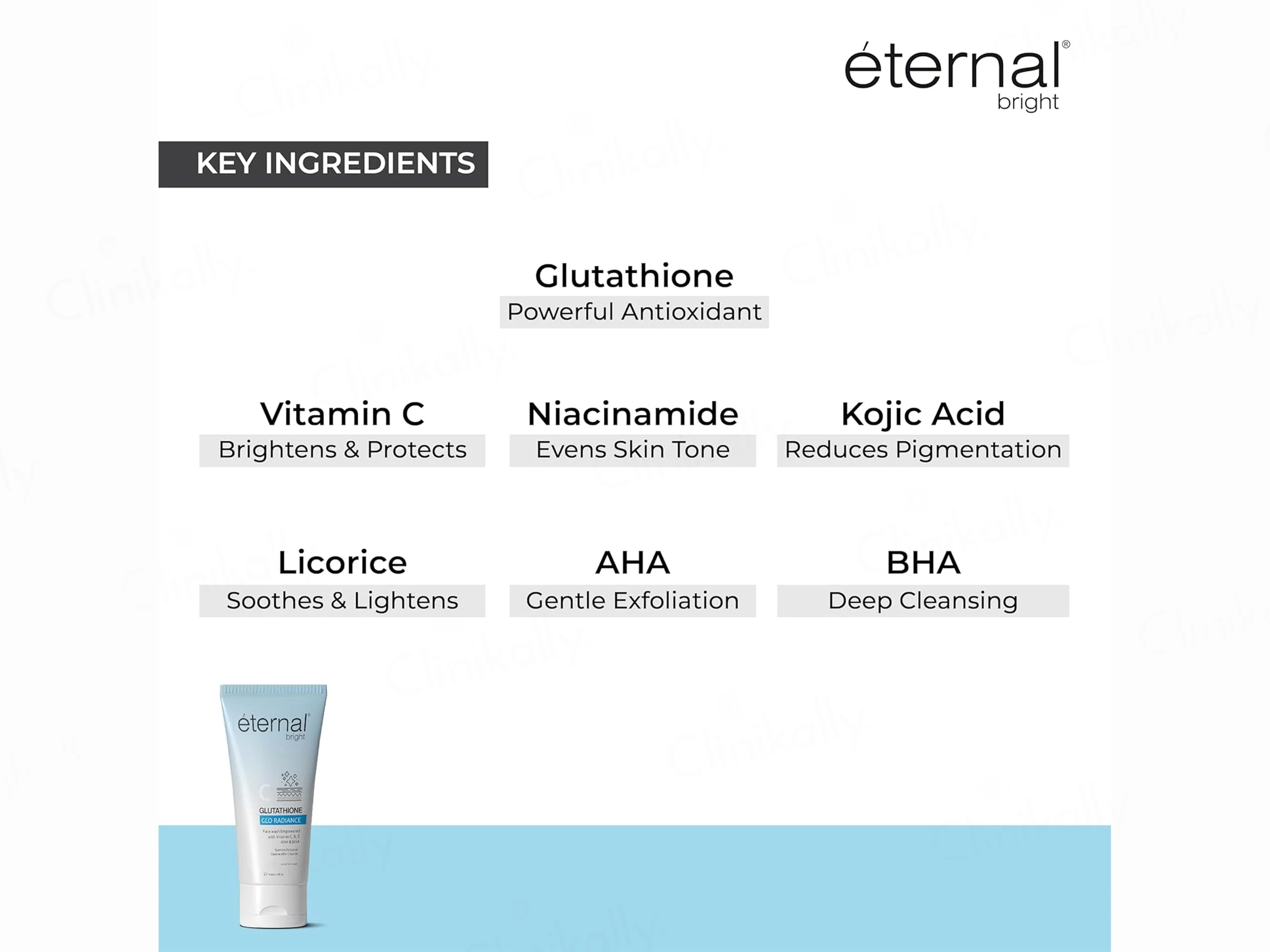 Eternal Bright C Glutathione Glo Radiance Face Wash - Image 3