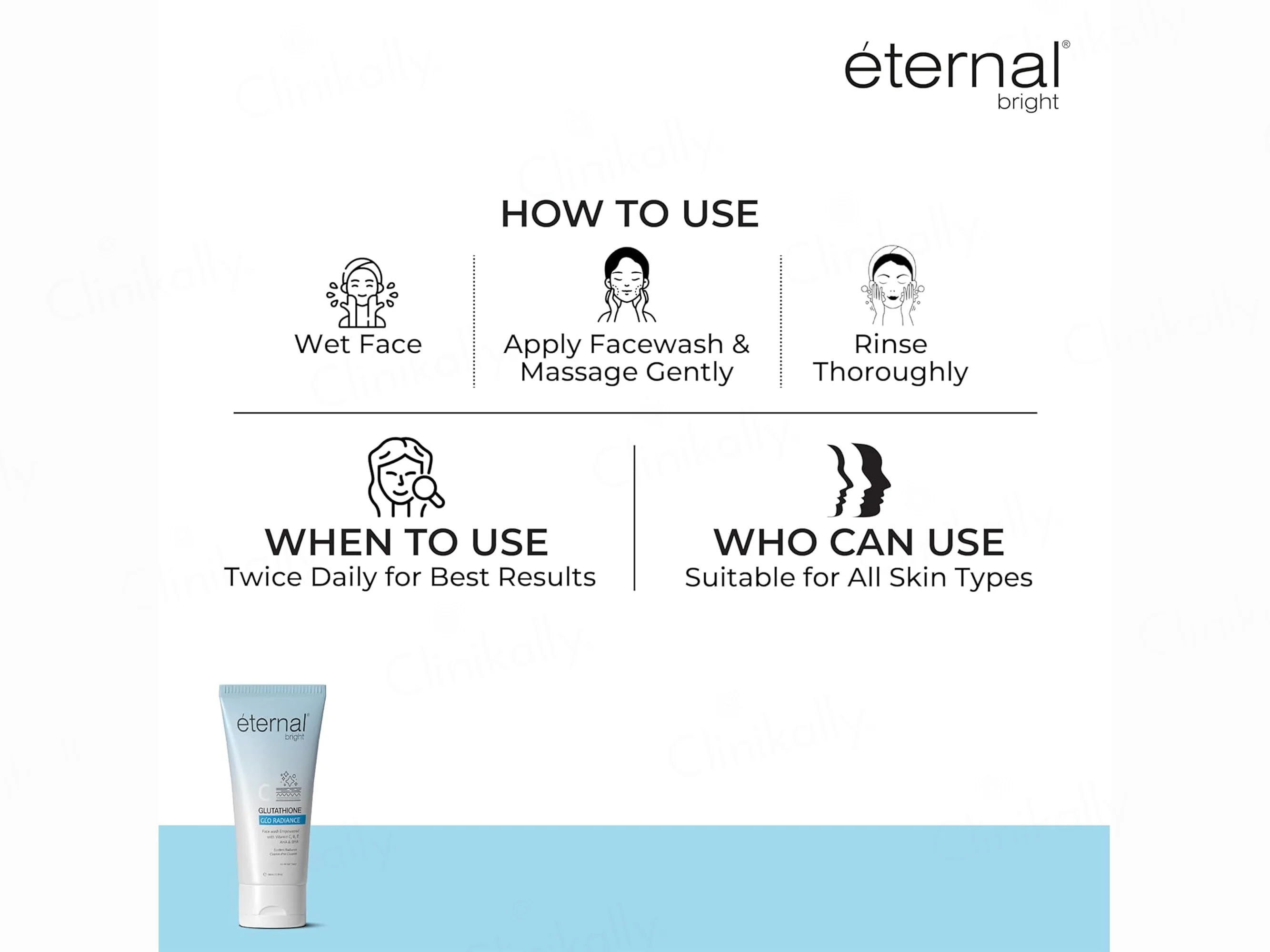Eternal Bright C Glutathione Glo Radiance Face Wash - Image 6