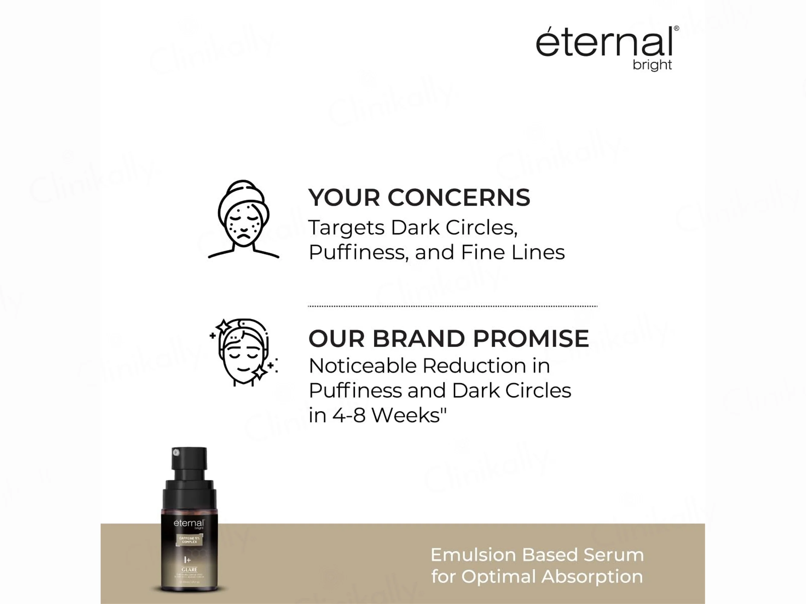 Eternal Bright Caffeine 5% Complex Glare Eye Serum - Image 4