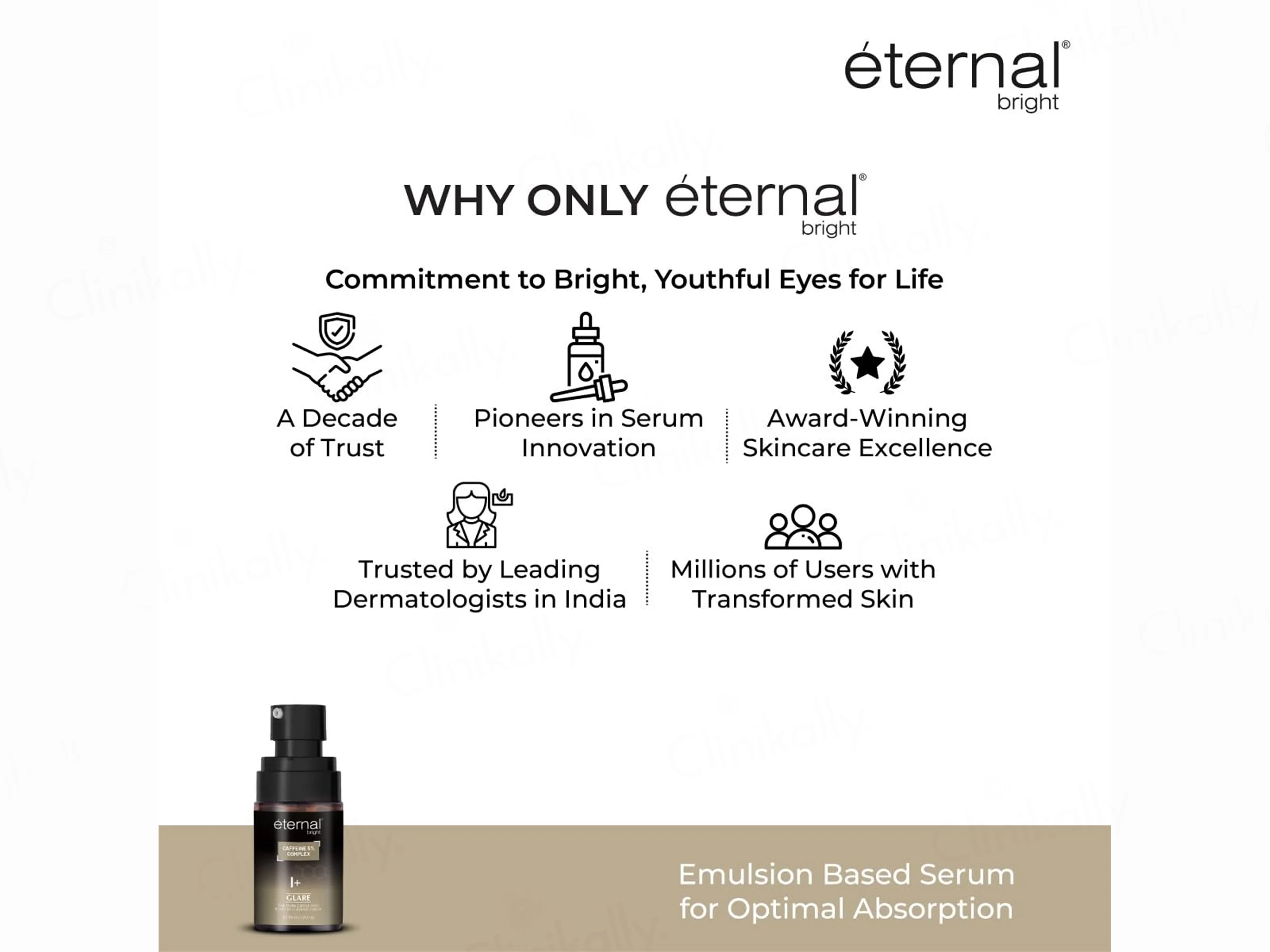 Eternal Bright Caffeine 5% Complex Glare Eye Serum - Image 7