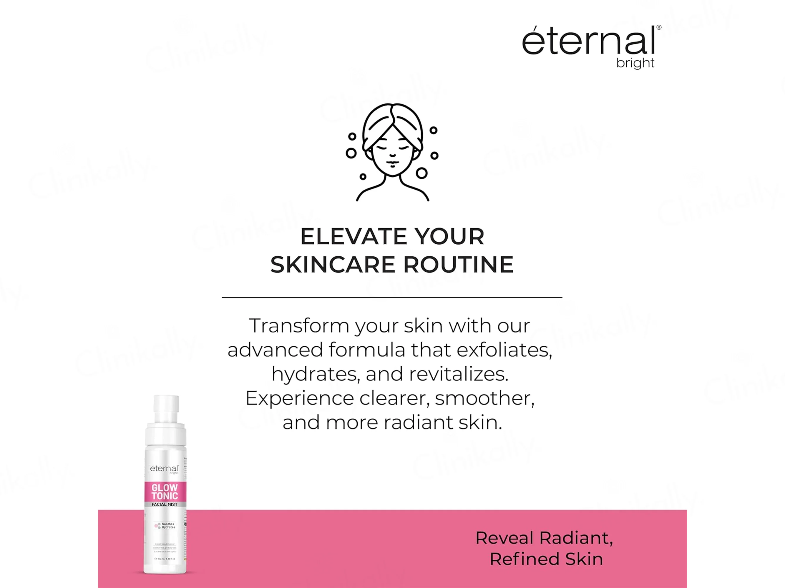 Eternal Bright Glow Tonic Exfoliating Facial Toner Mist - Image 4
