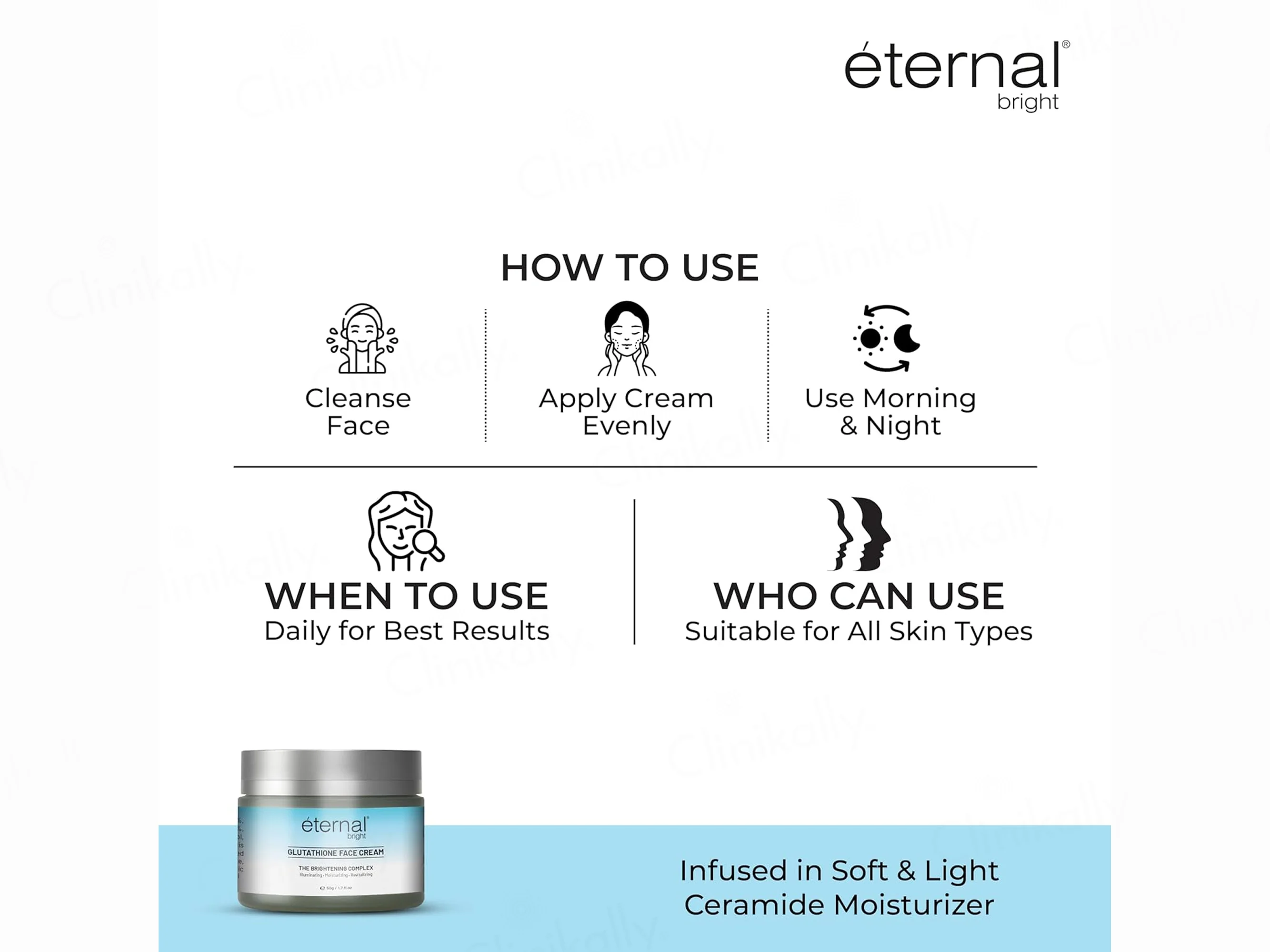 Eternal Bright Glutathione Brightening Face Cream - Image 6