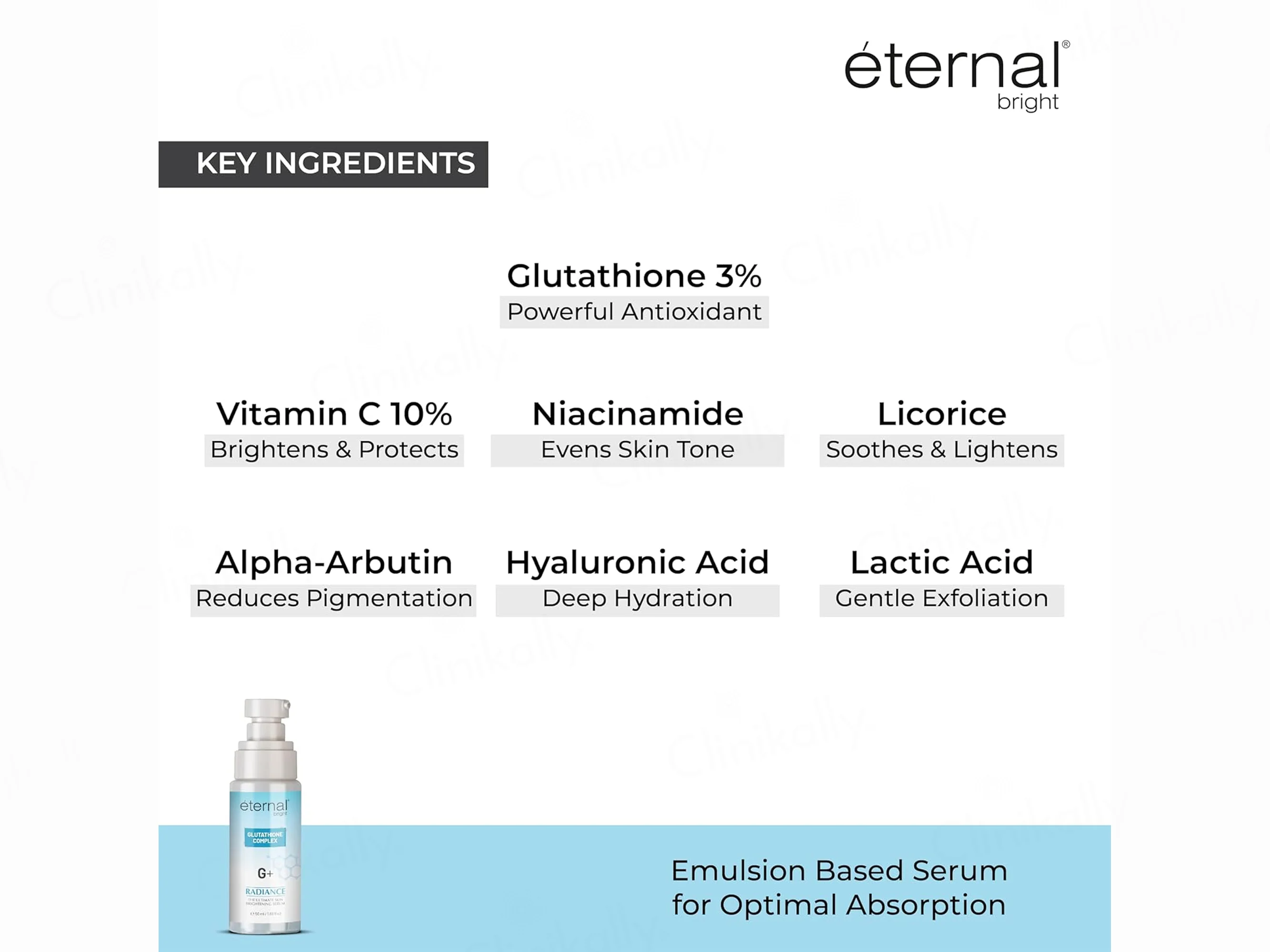 Eternal Bright Glutathione Complex G+ Radiance Skin Brightening Serum - Image 3