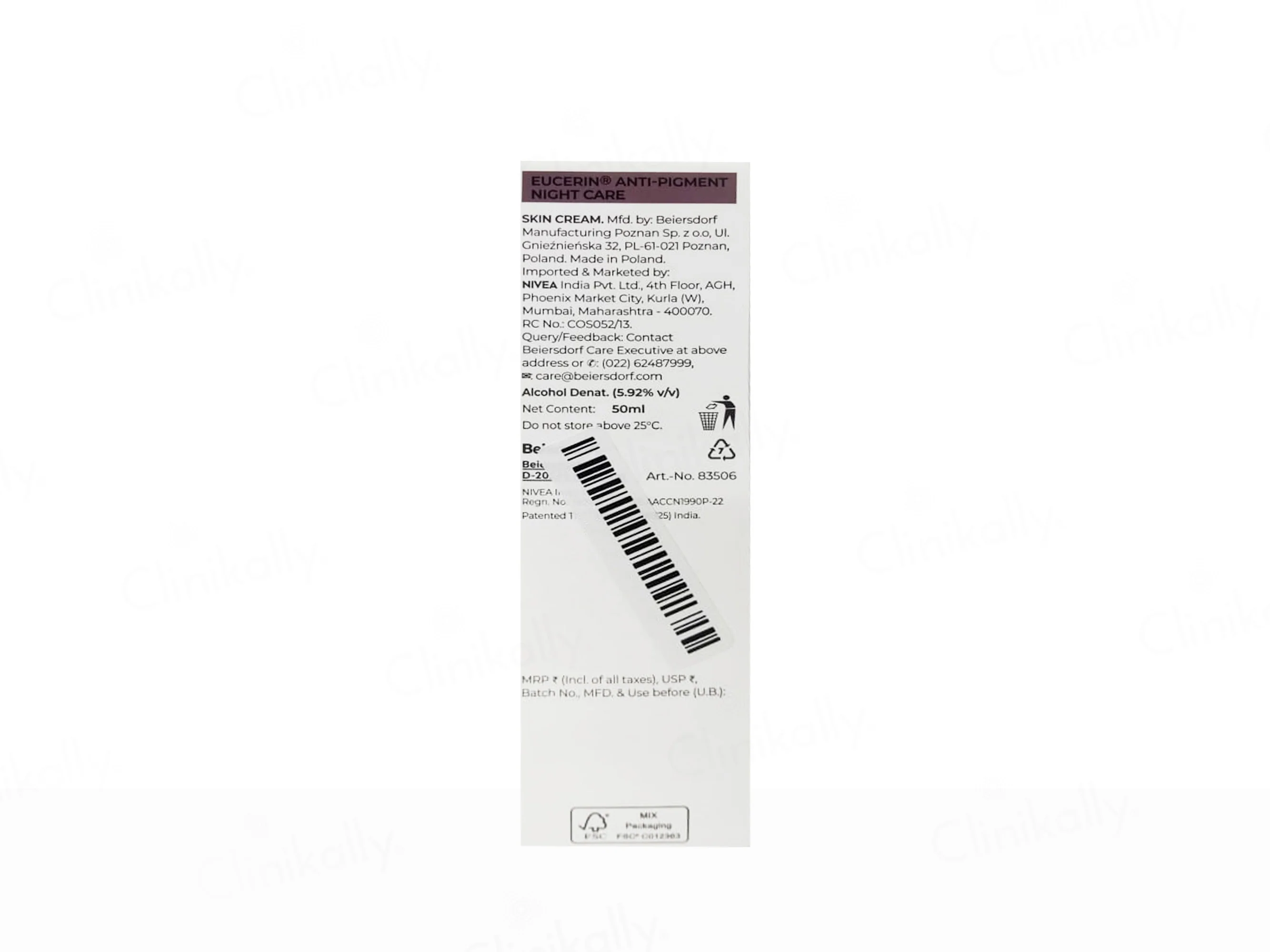 Eucerin Anti-Pigment Night Care Cream - Image 2