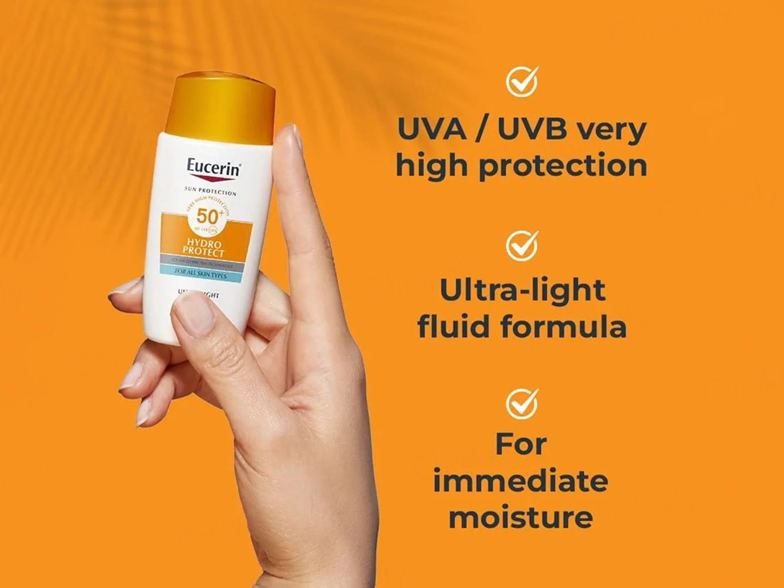 Eucerin Hydro Protect Ultra-Light Fluid Sunscreen SPF 50+ - Image 3