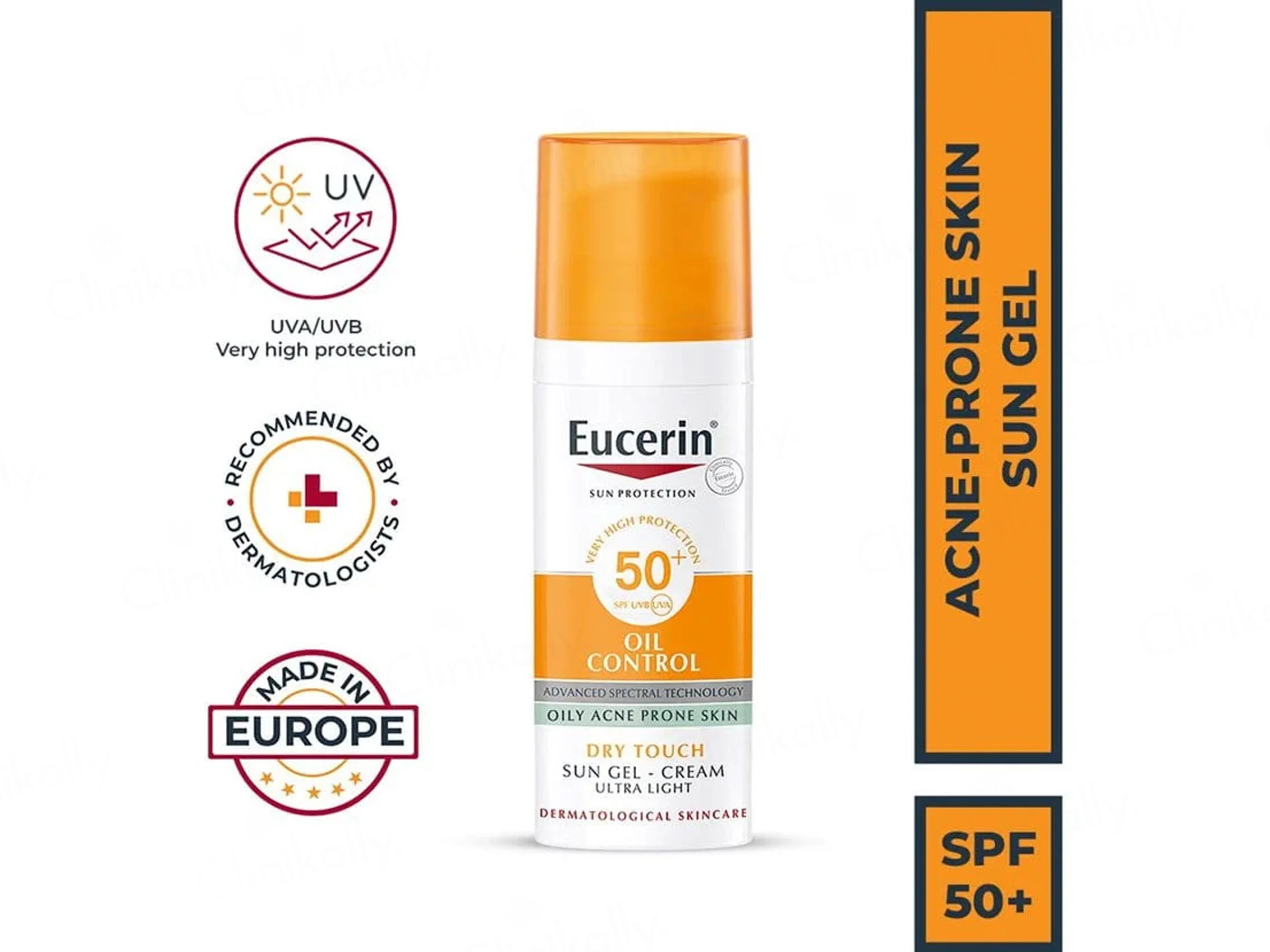 Eucerin Oil Control Dry Touch Ultra Light Sun Gel-Cream Sunscreen SPF 50+ - Image 2