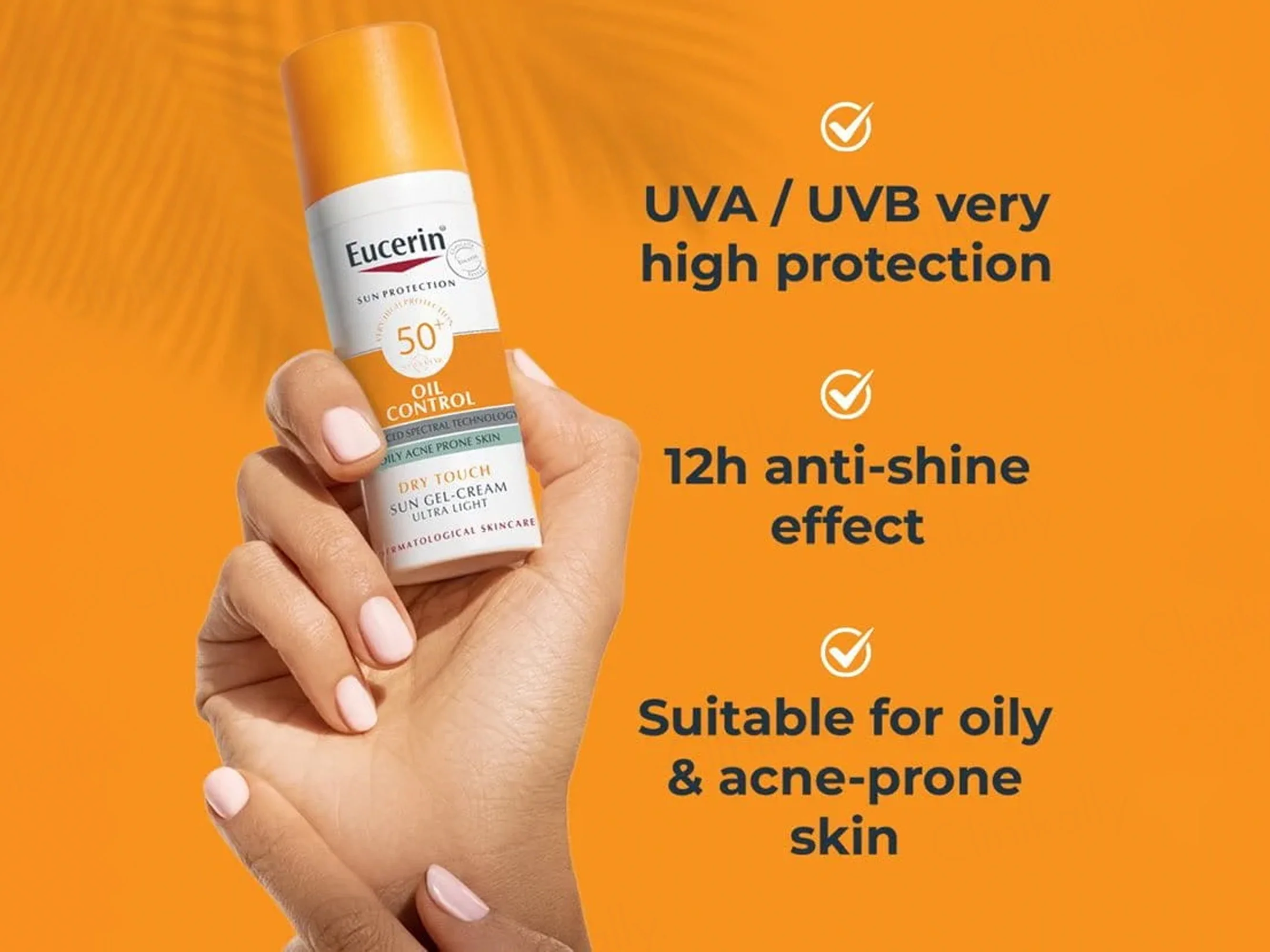 Eucerin Oil Control Dry Touch Ultra Light Sun Gel-Cream Sunscreen SPF 50+ - Image 3