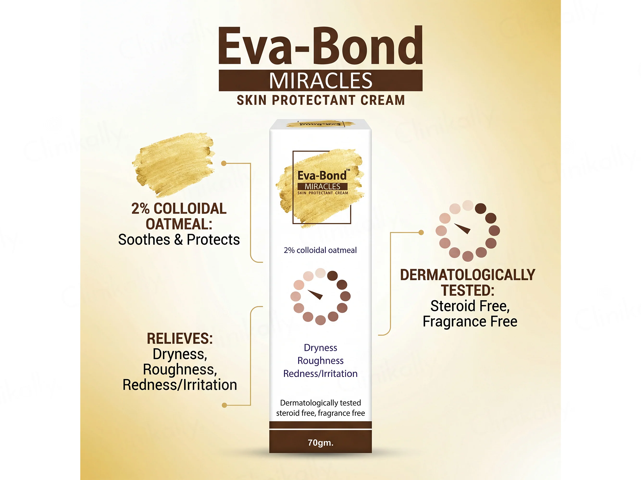 Eva-Bond Miracles 2% Colloidal Oatmeal Skin Protectant Cream - Image 2