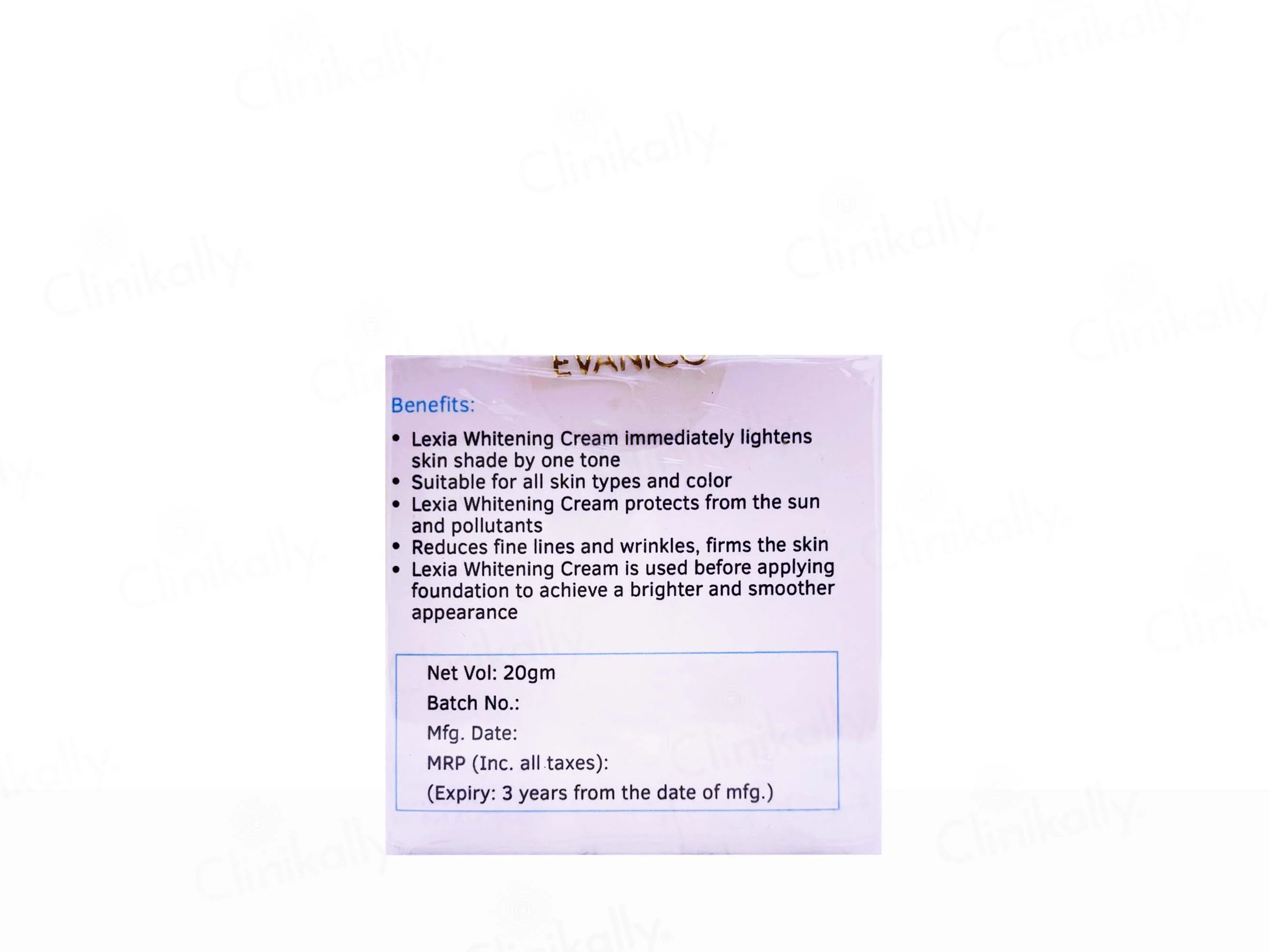 Evanico Lexia Whitening Cream - Image 2