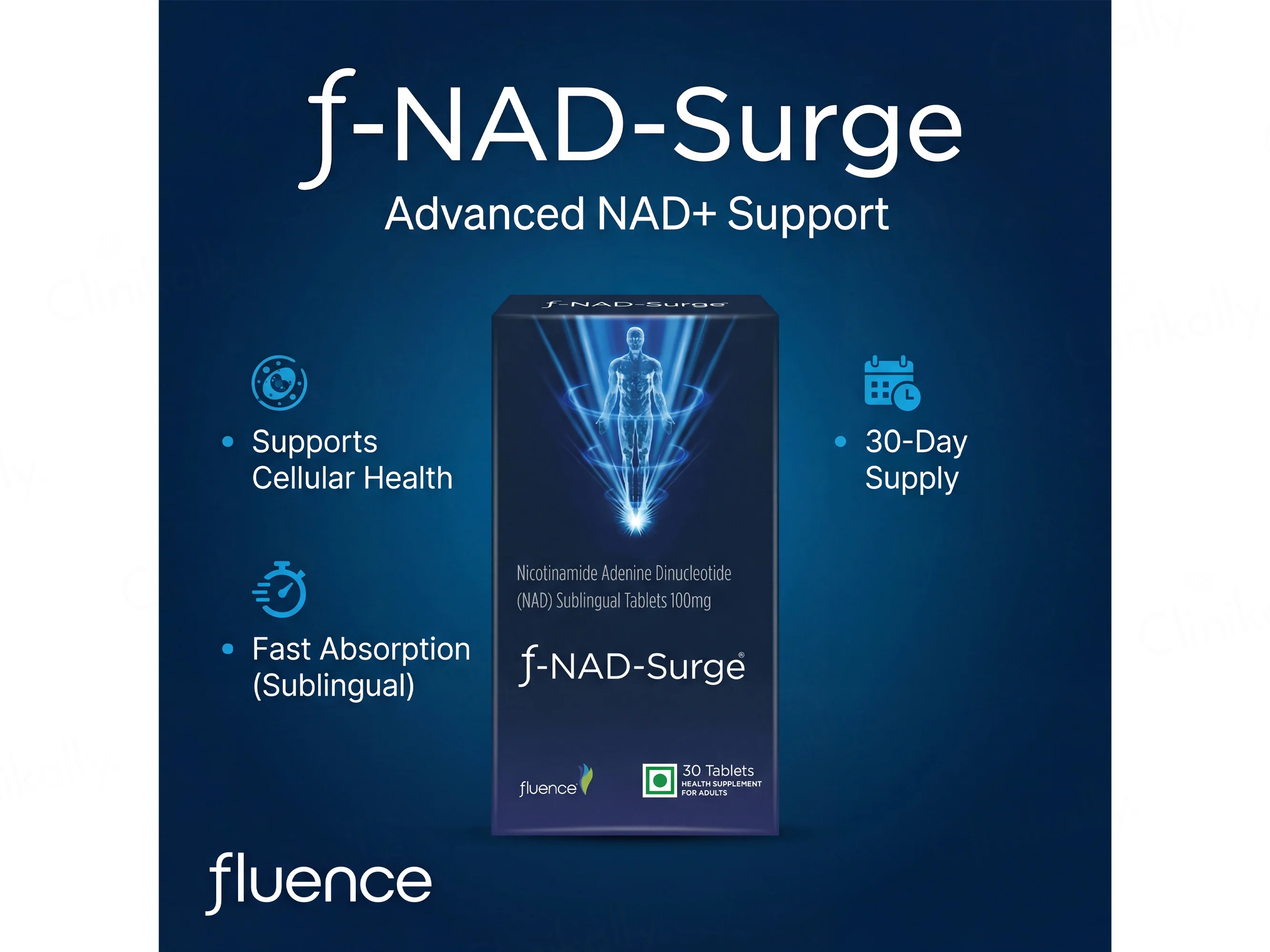 F-NAD-Surge 100mg Health Supplement Sublingual Tablet For Adults - Image 2