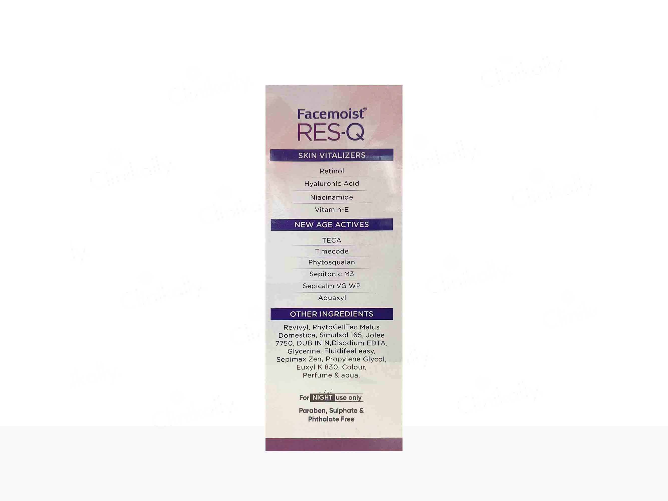Facemoist RES-Q Night Repair Serum - Image 2