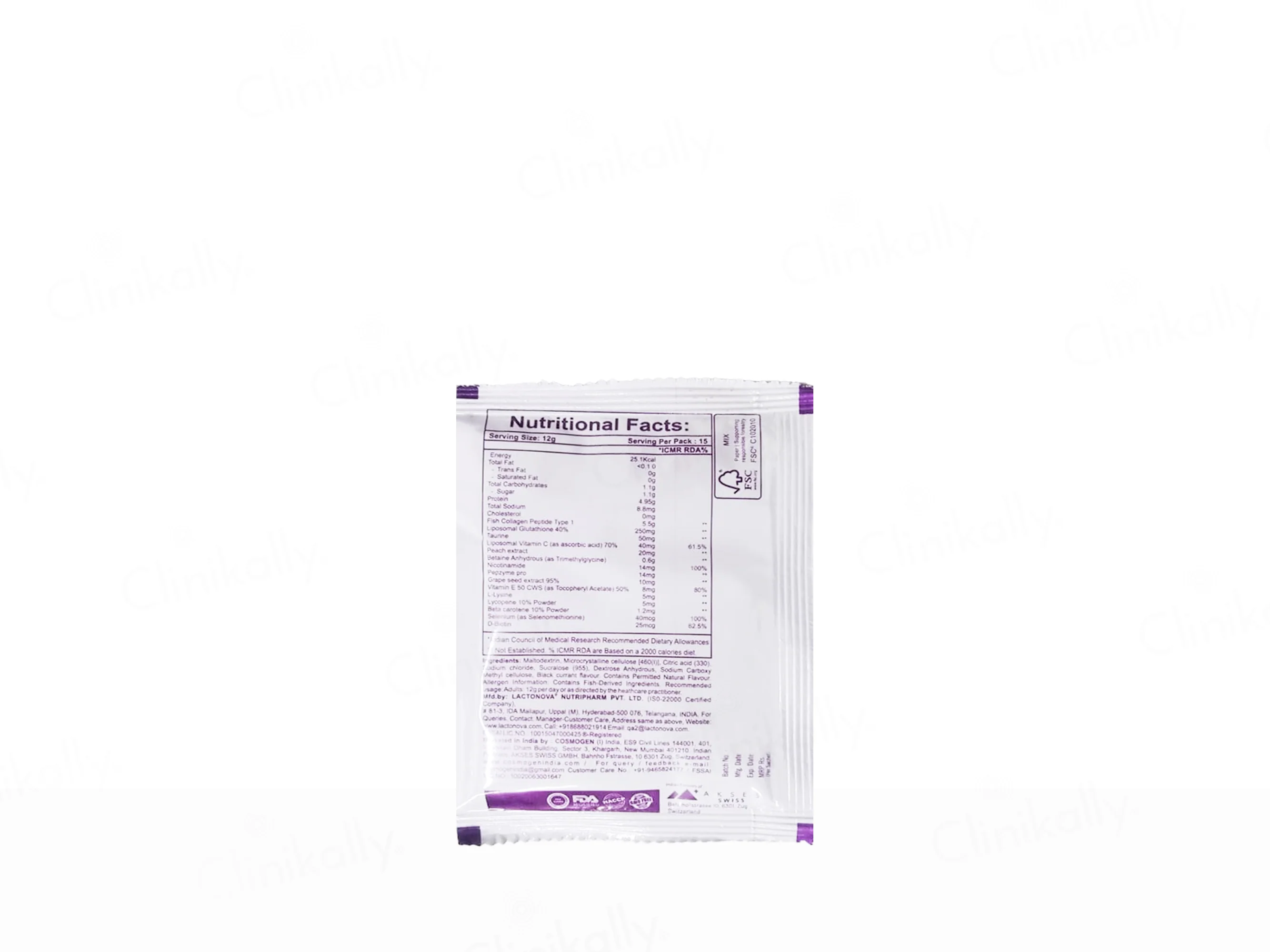 Faher Youngin Marine Collagen Peptide Powder - Black Currant Flavor - Image 4