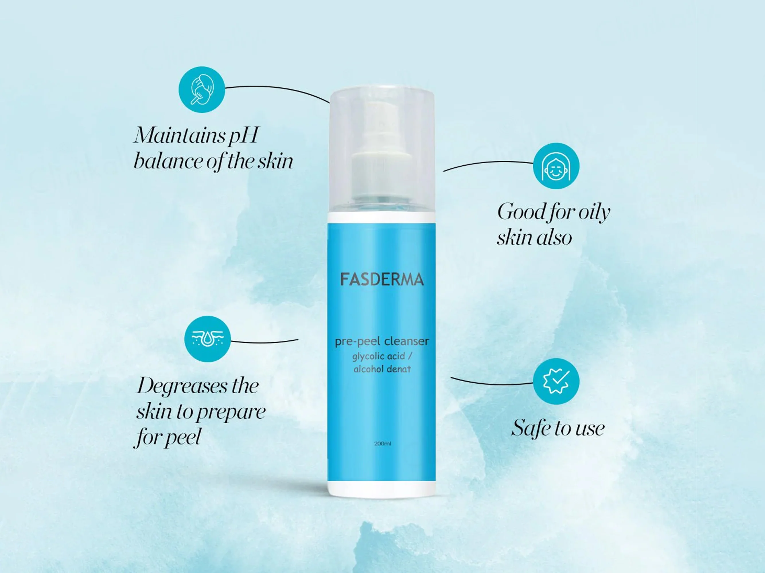 Fasderma Pre-Peel Skin Cleanser - Image 3