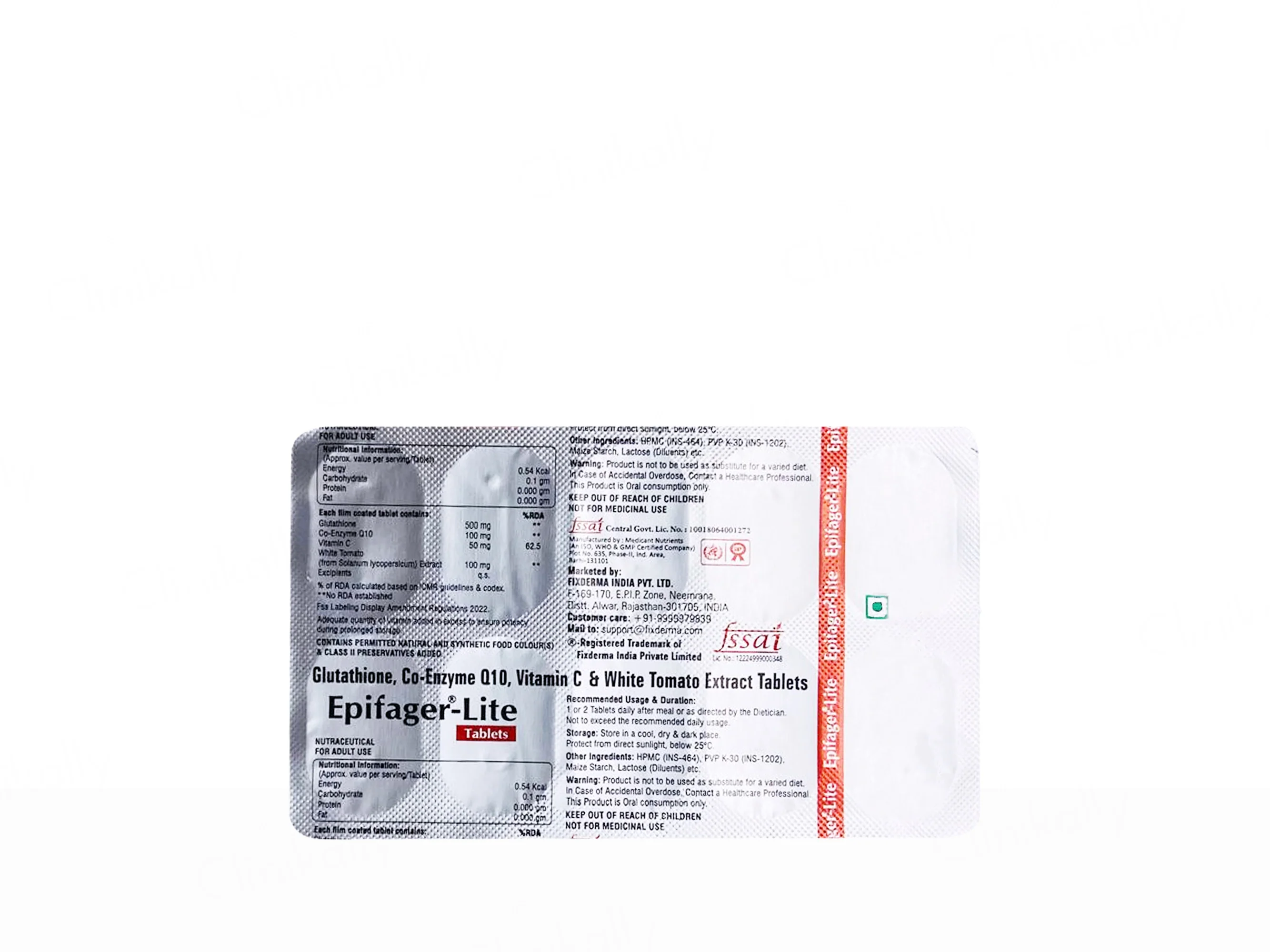 Fixderma Epifager-Lite Nutraceutical Tablet - Image 4