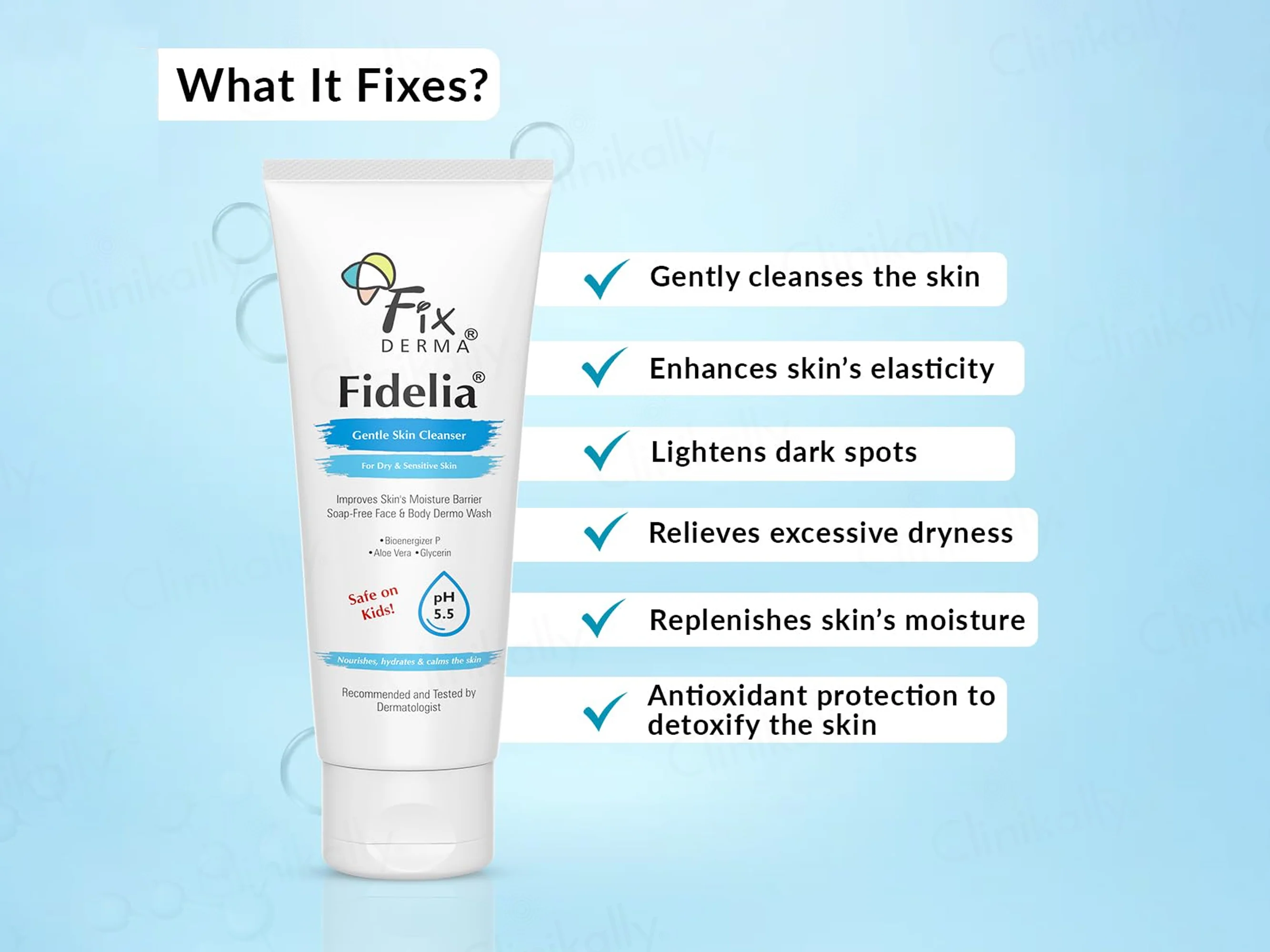Fixderma Fidelia Gentle Skin Cleanser - Image 3