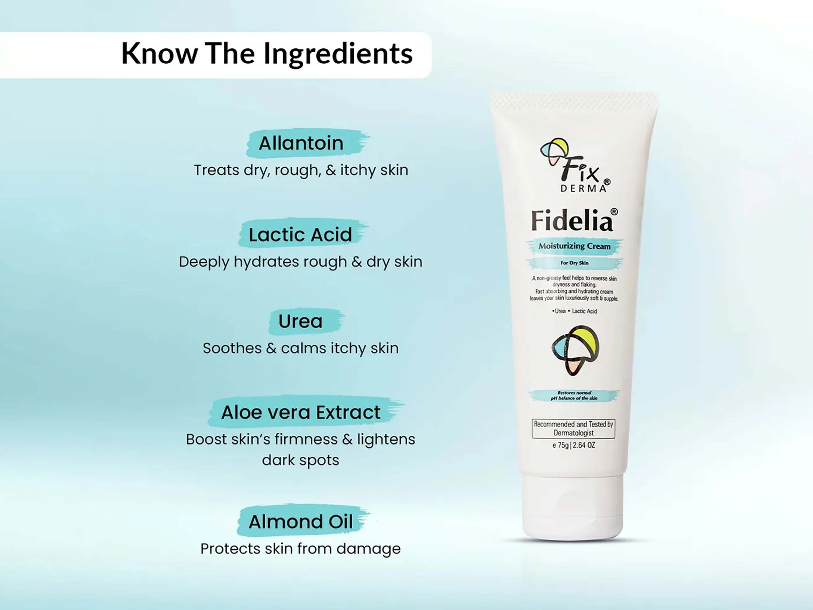 Fixderma Fidelia Moisturizing Cream - Image 4
