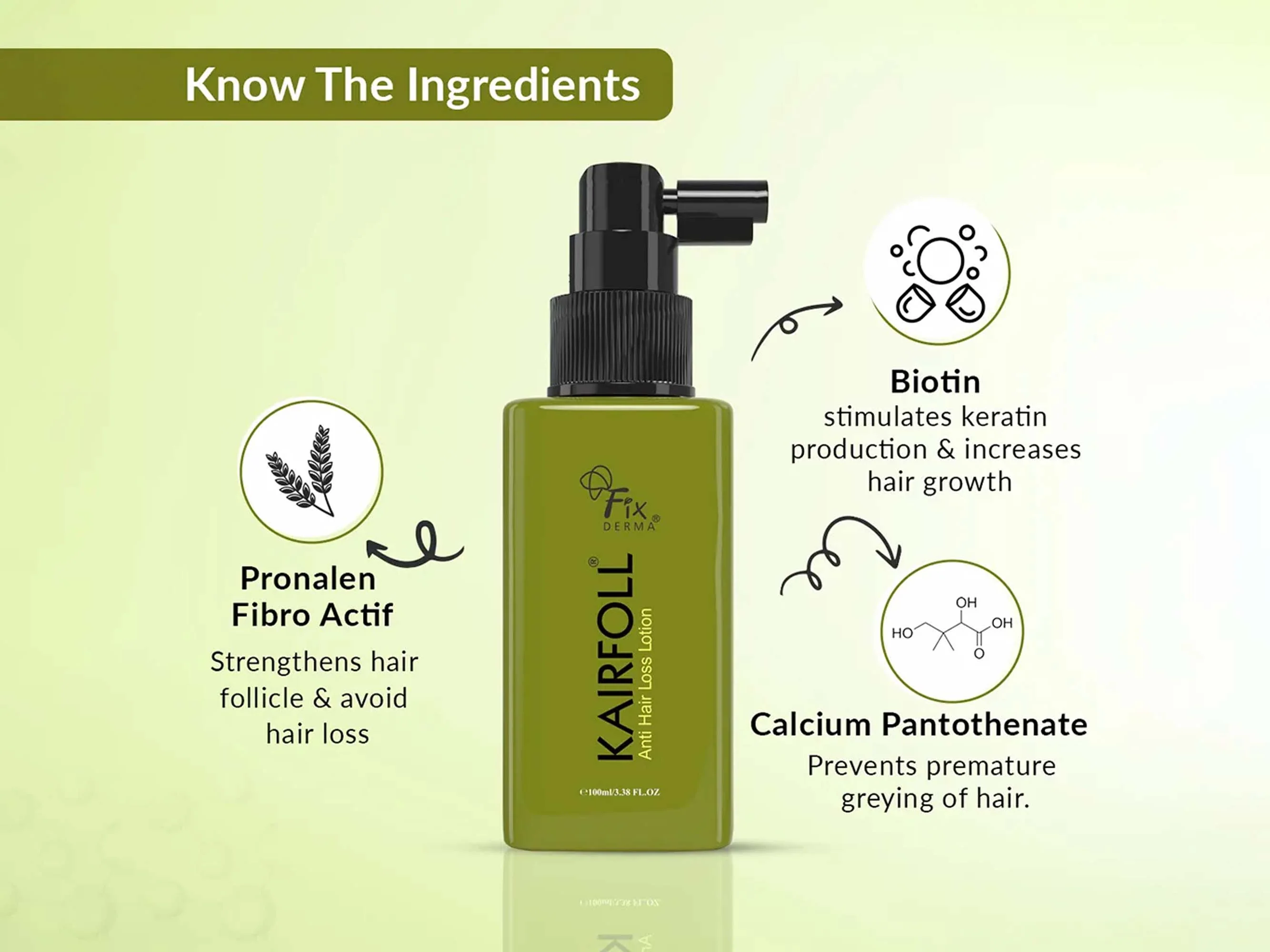 Fixderma Kairfoll Anti Hair Loss Lotion - Image 4