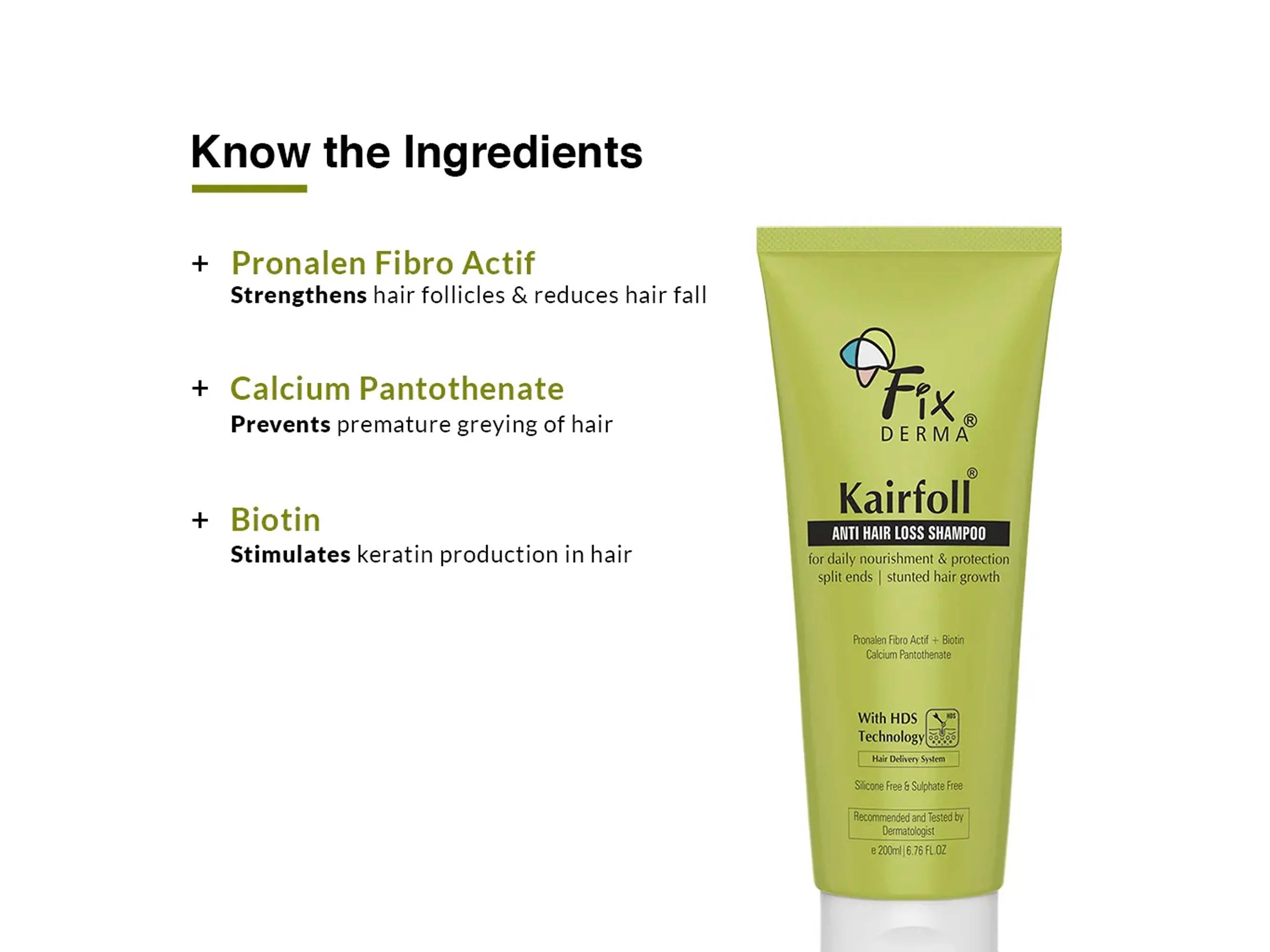 Fixderma Kairfoll Anti Hair Loss Shampoo - Image 4