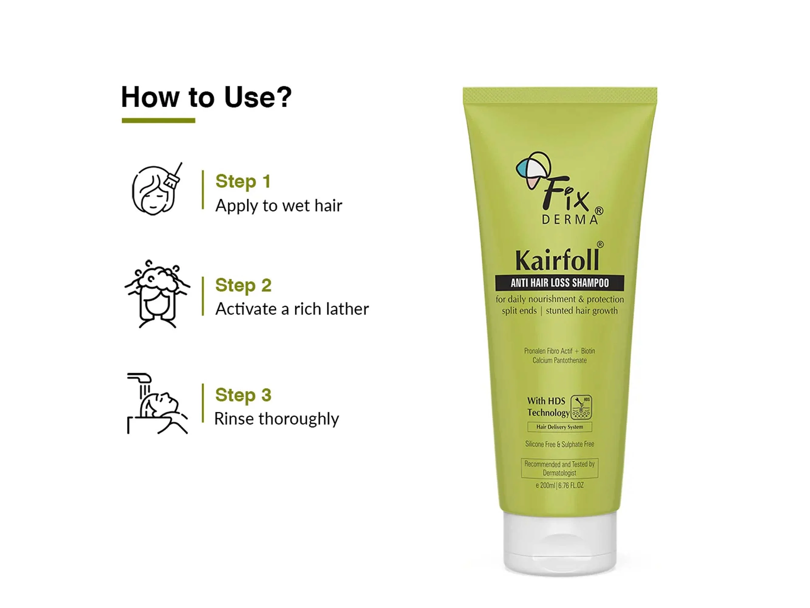 Fixderma Kairfoll Anti Hair Loss Shampoo - Image 6
