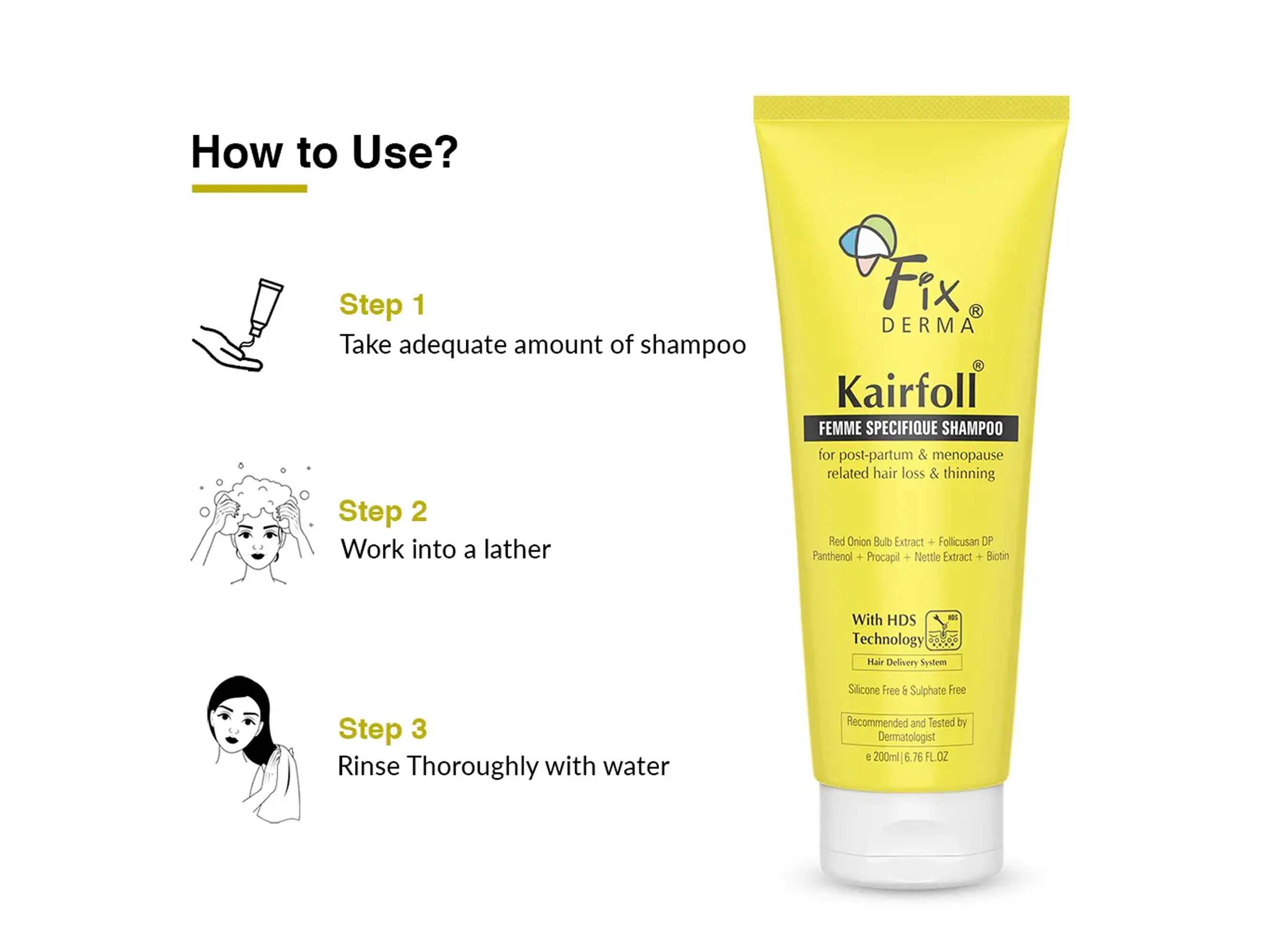 Fixderma Kairfoll Femme Specifique Shampoo - Image 8