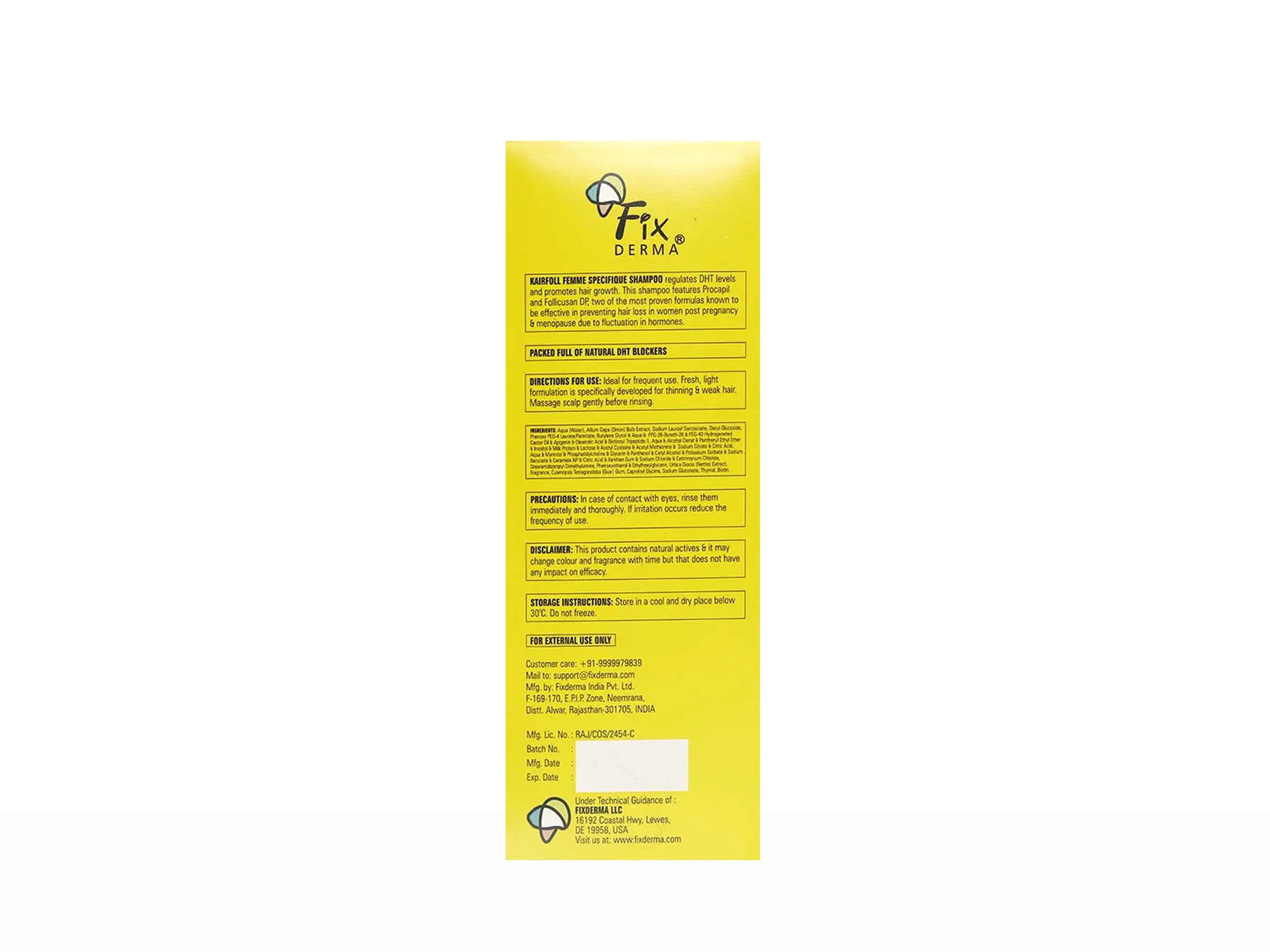 Fixderma Kairfoll Femme Specifique Shampoo - Image 9