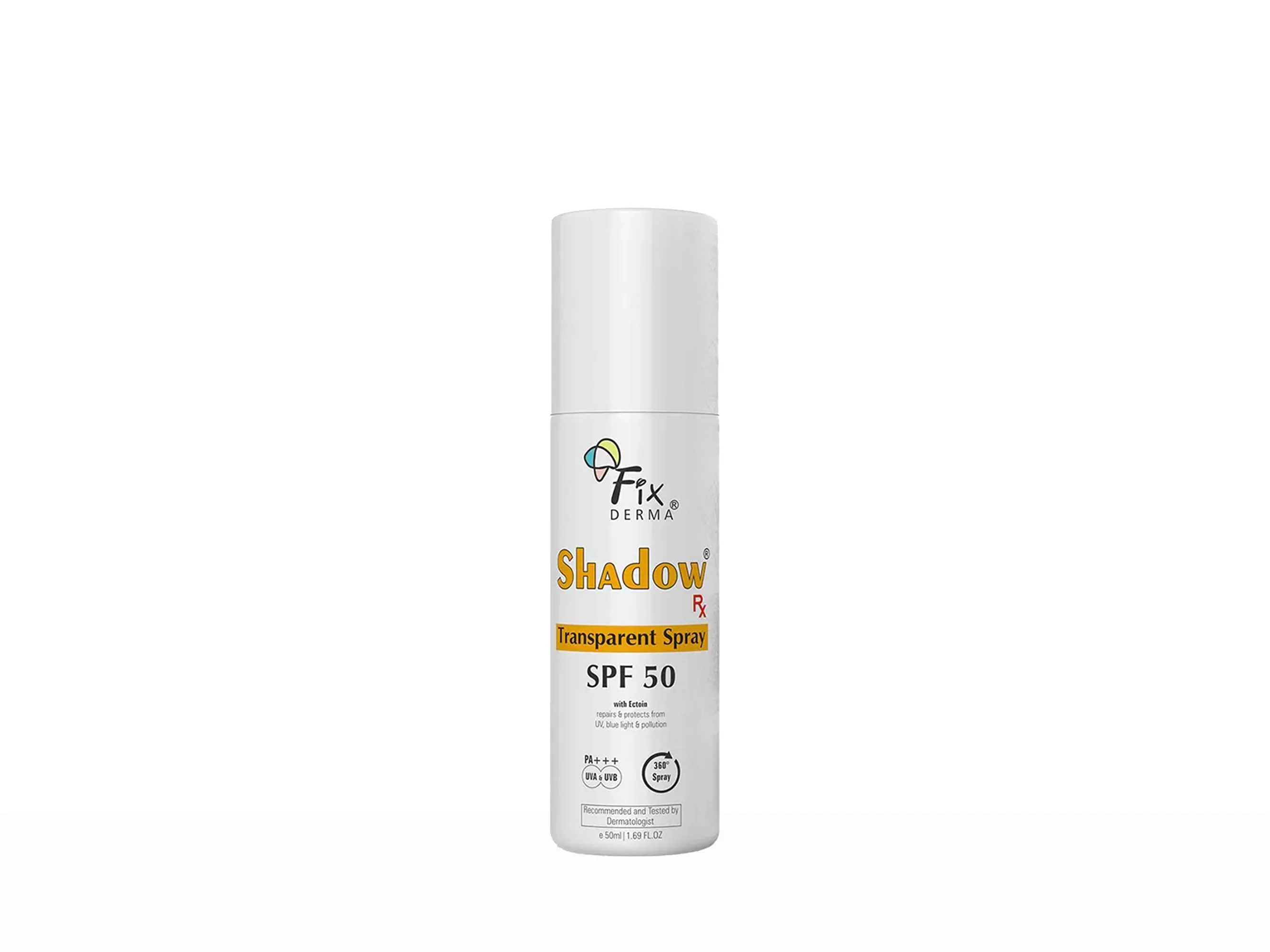 Fixderma Shadow Rx Transparent Spray Sunscreen SPF 50 PA+++ - Image 6