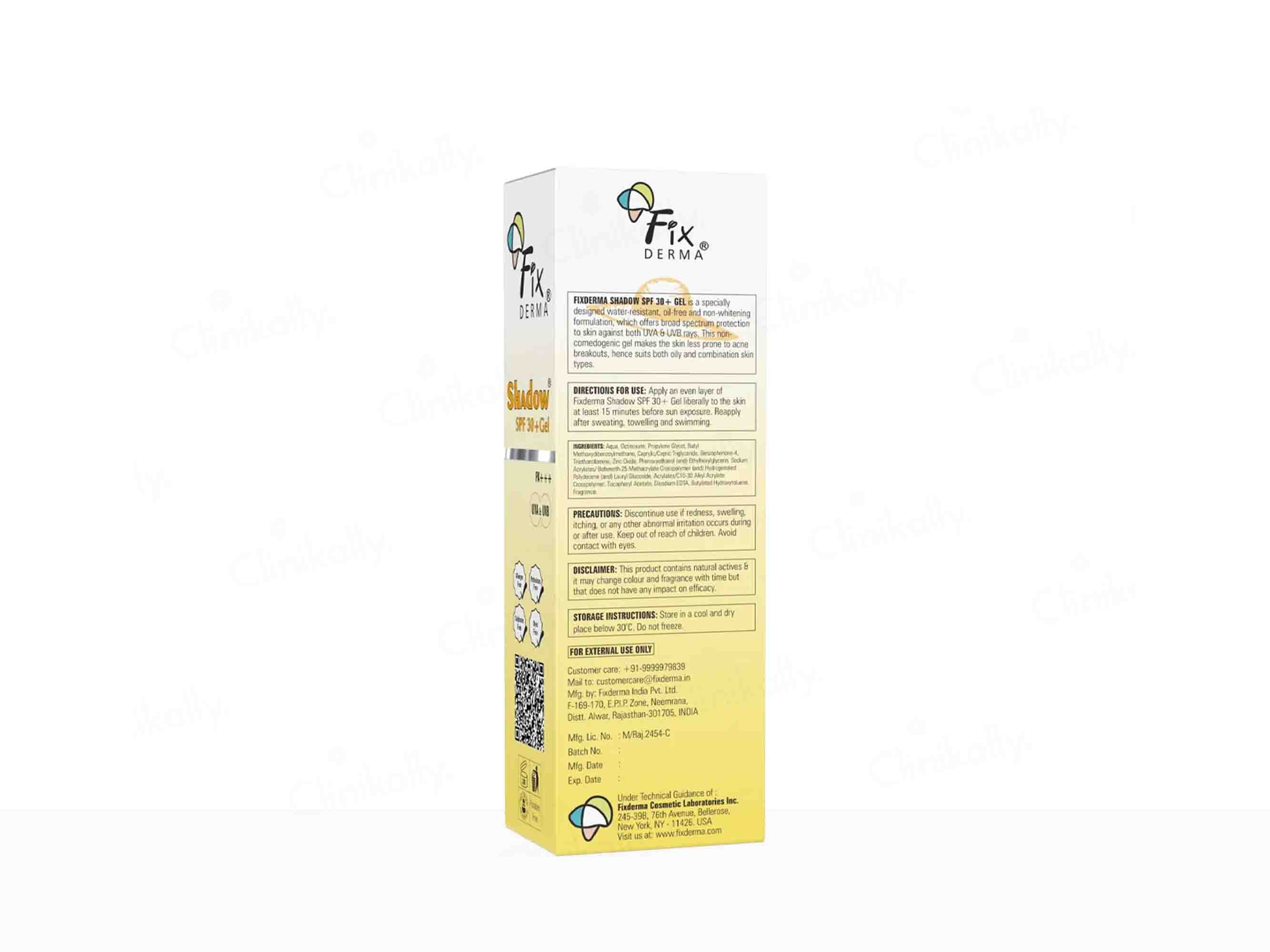 Fixderma Shadow SPF 30+ PA+++ Gel - Image 4