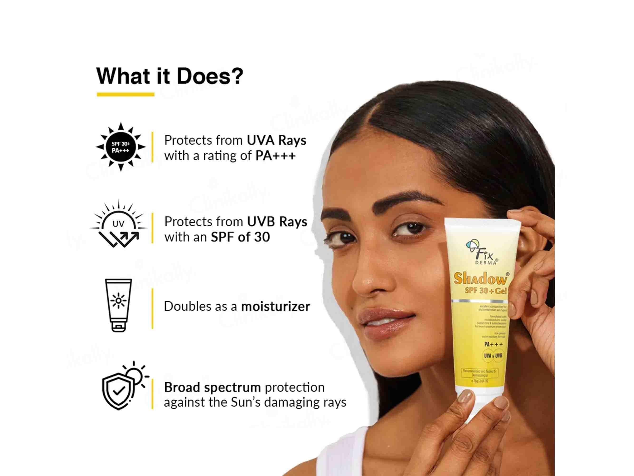 Fixderma Shadow SPF 30+ PA+++ Gel - Image 5