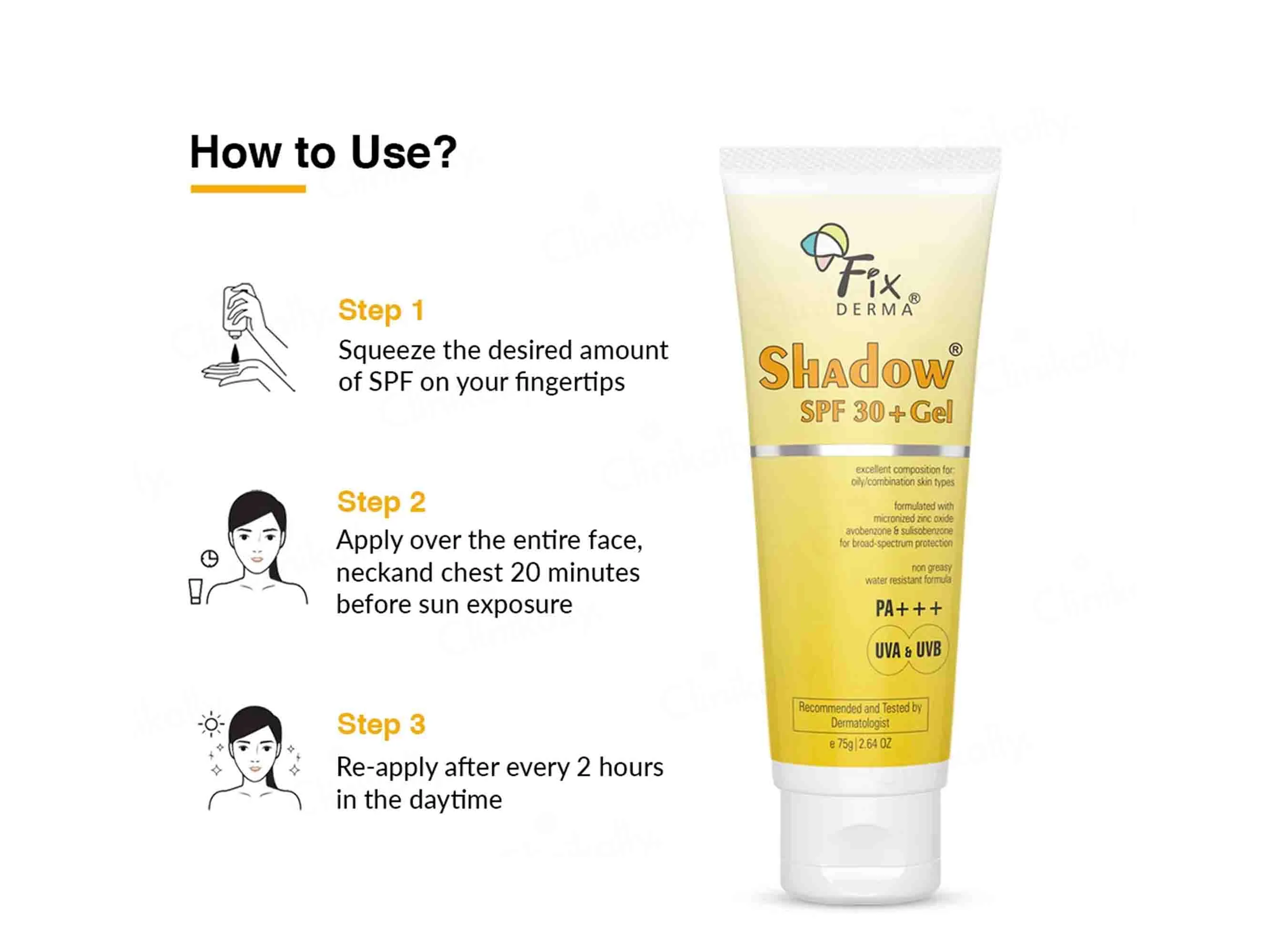 Fixderma Shadow SPF 30+ PA+++ Gel - Image 7