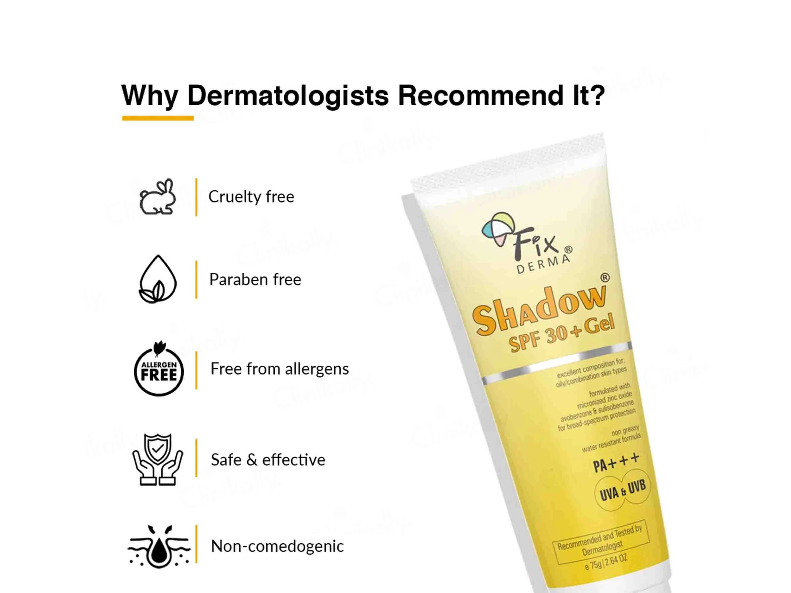 Fixderma Shadow SPF 30+ PA+++ Gel - Image 8