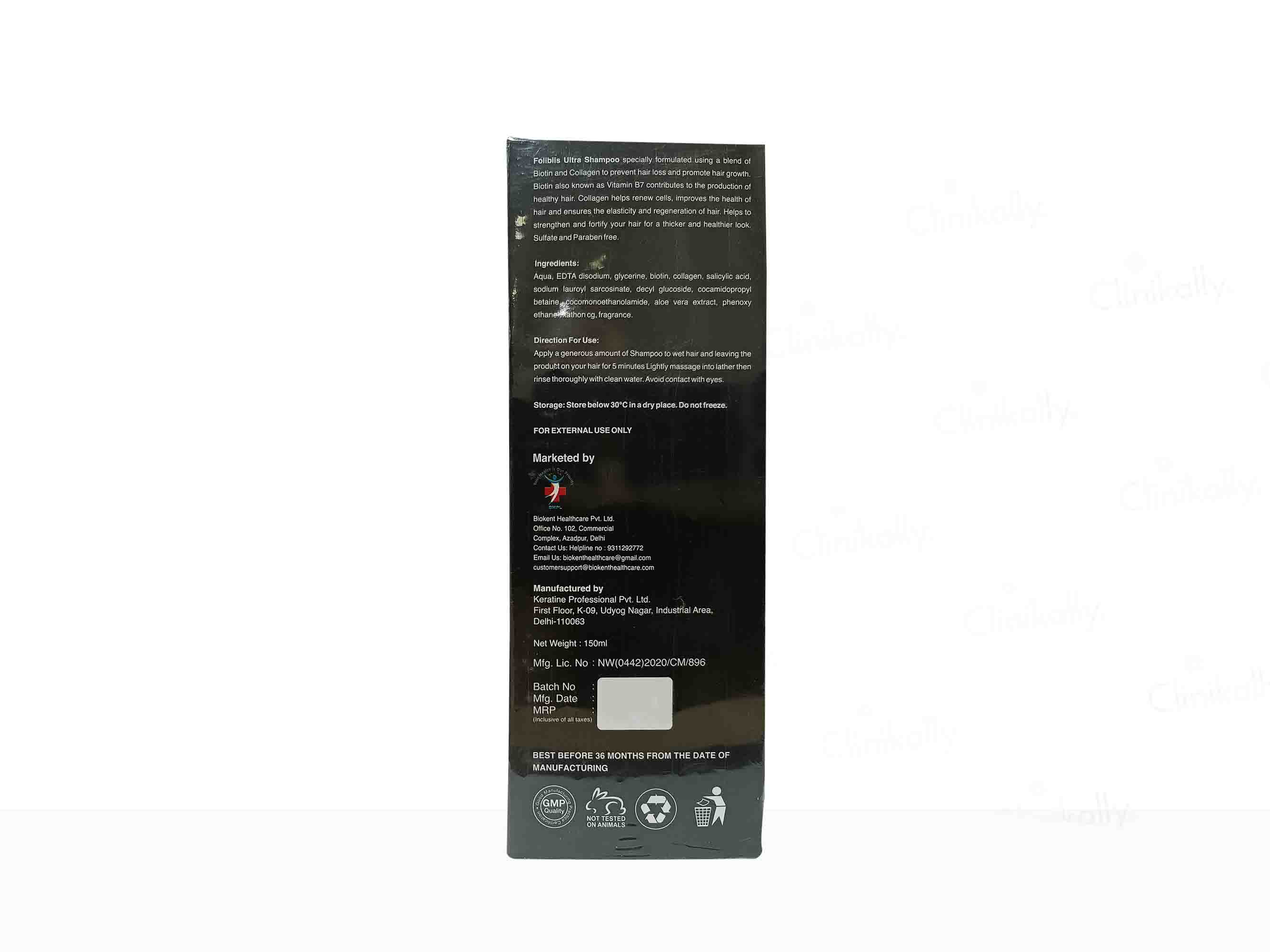 Foliblis Ultra Hair Strengthening Shampoo - Image 4
