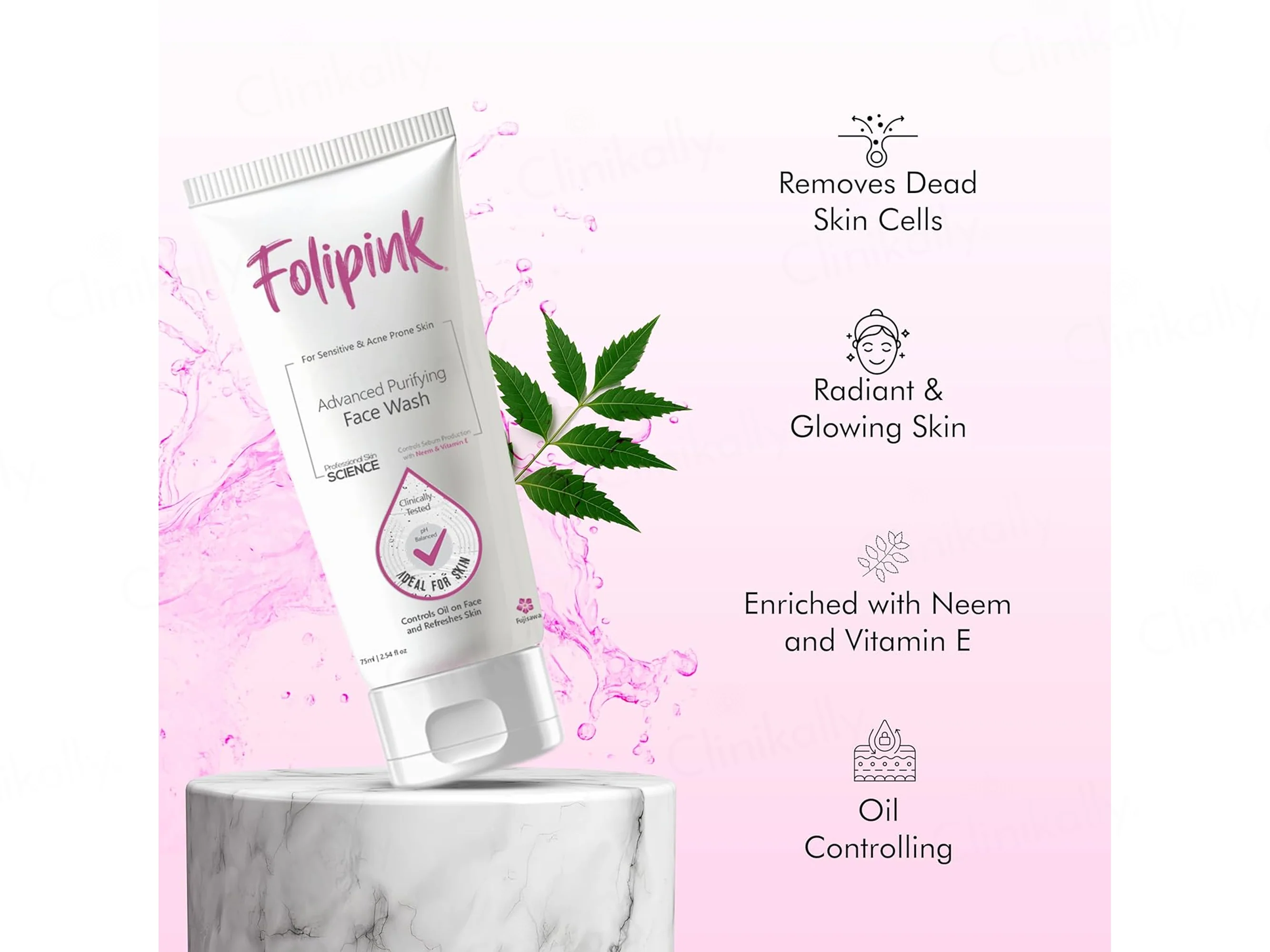 Folipink Advanced Purifying Face Wash - Image 4