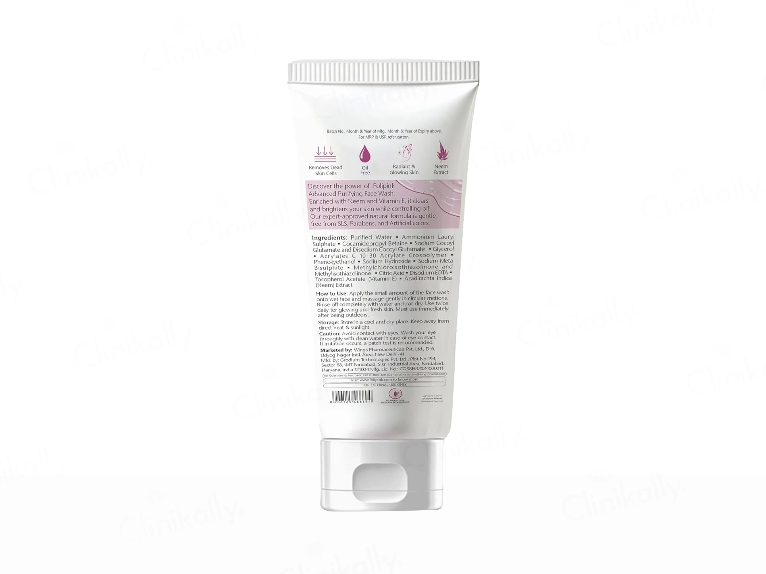 Folipink Advanced Purifying Face Wash - Image 7