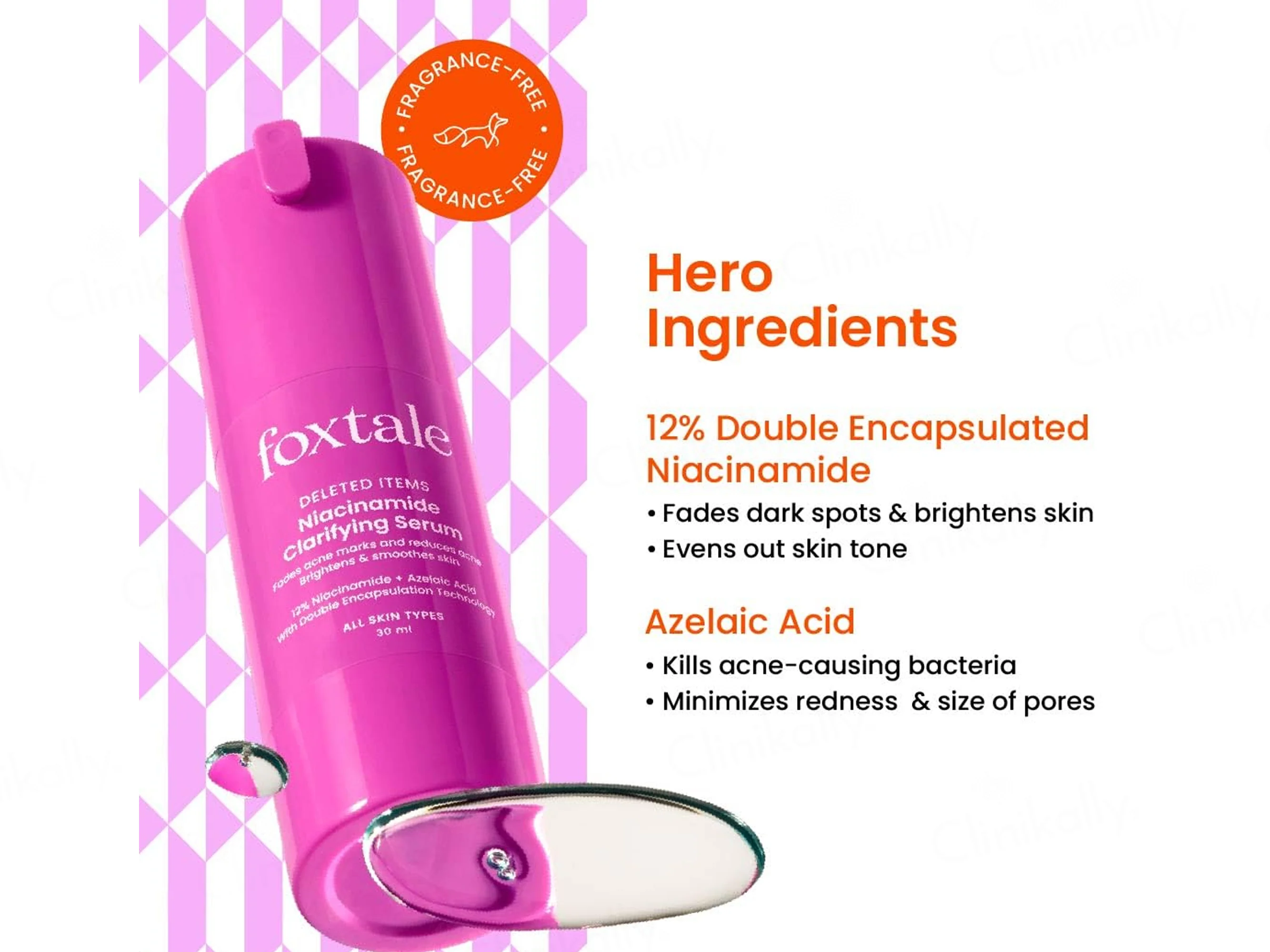 Foxtale 12% Niacinamide + Azelaic Acid Clarifying Serum - Image 3